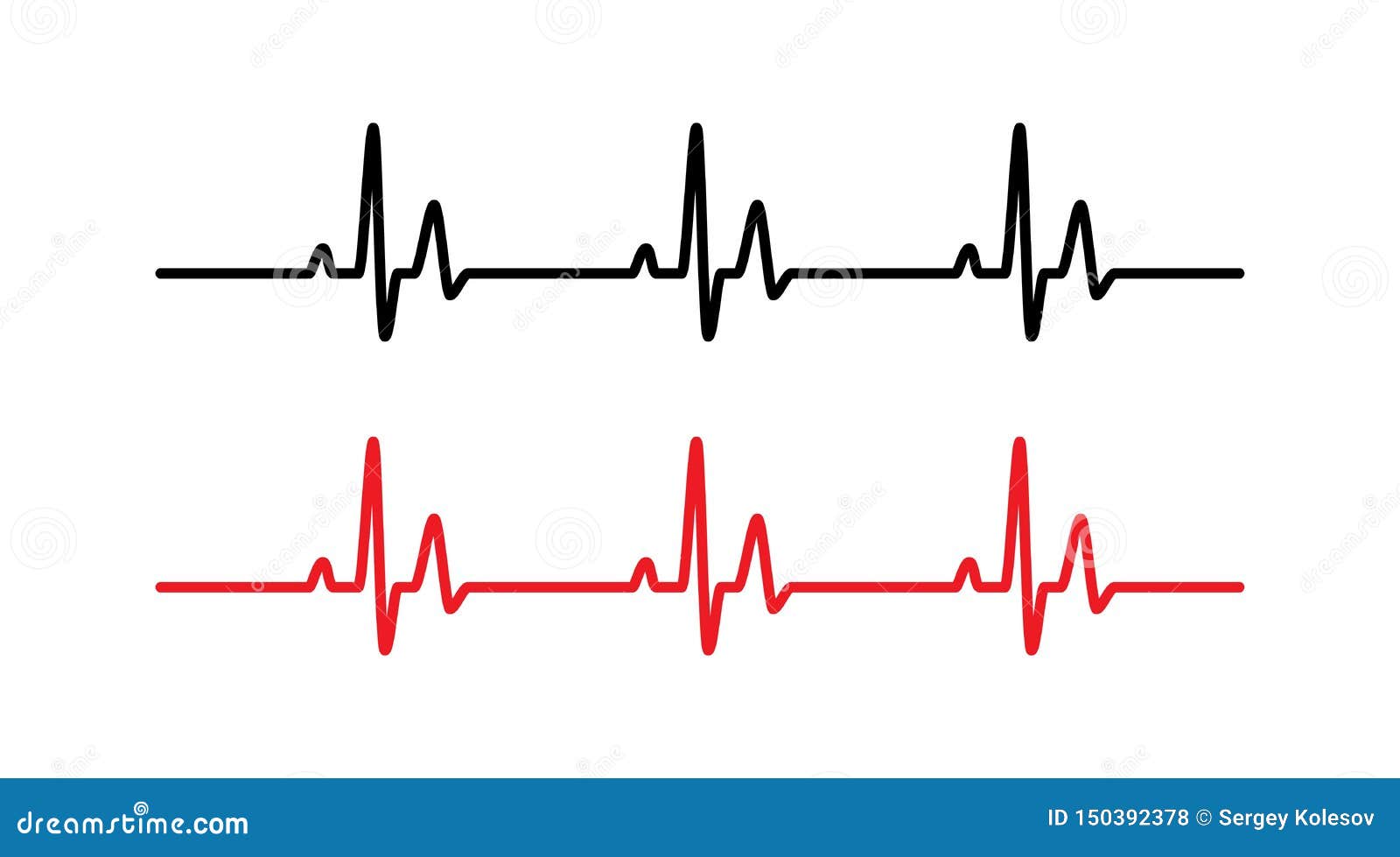 Heart beat line stock vector. Illustration of monitor - 150392378