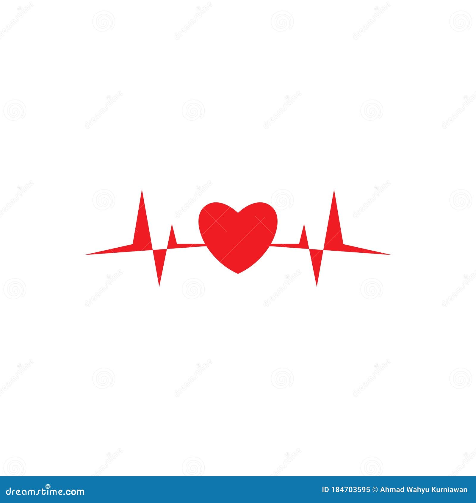 Heart Beat Line Logo Vector Stock Vector - Illustration of life, rhythm ...