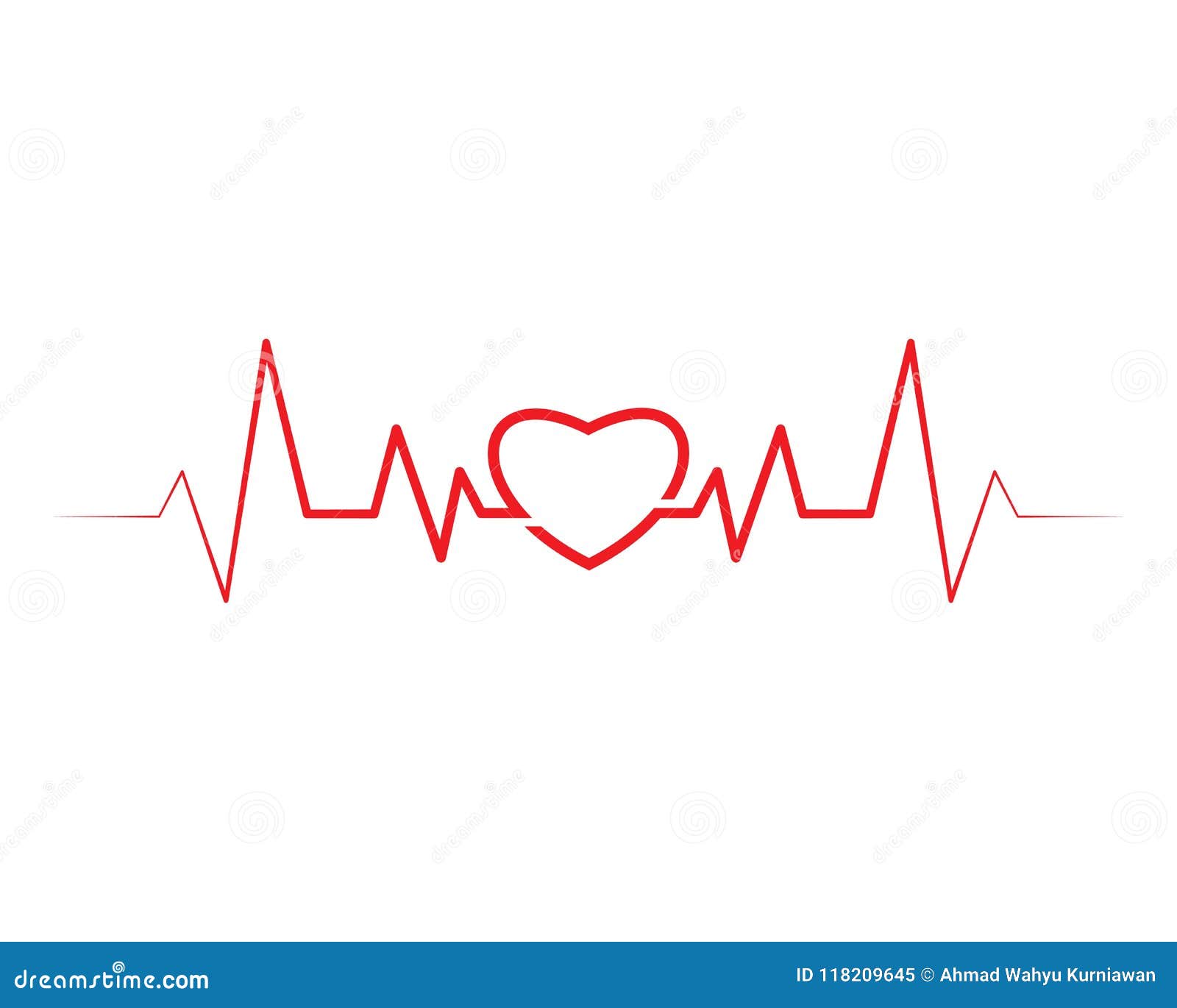 Heart beat line vector stock vector. Illustration of stethoscope ...