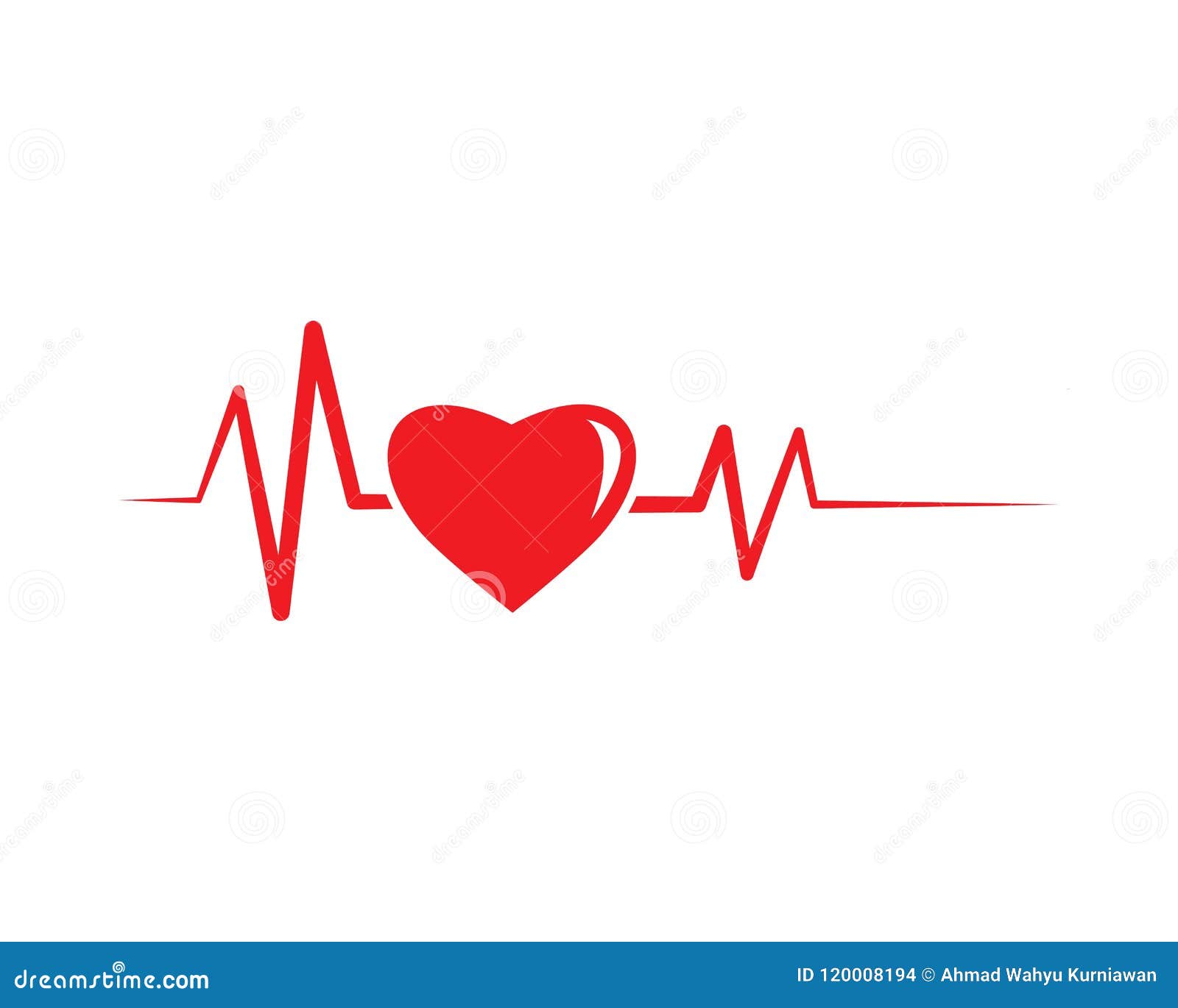 Heart beat line vector stock vector. Illustration of health - 120008194