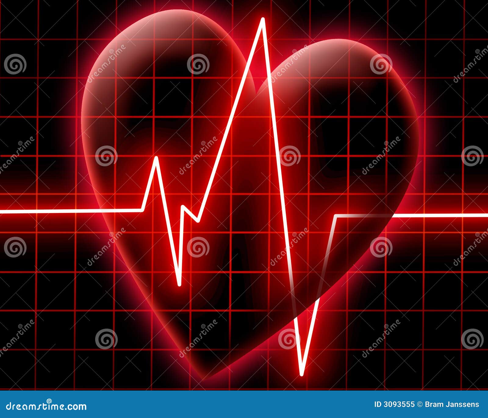 Heart Beat On A Monitor Royalty Free Stock Photo Image