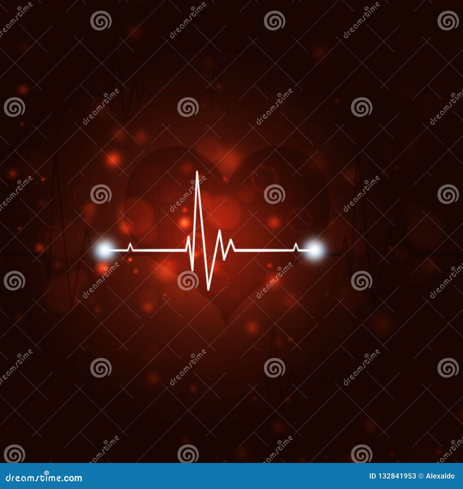 Heart beat red background stock image. Image of graph 132841953