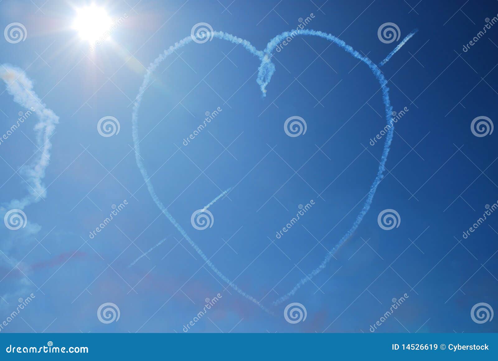 Heart on Blue Sky stock image. Image of fresh, outdoor 14526619