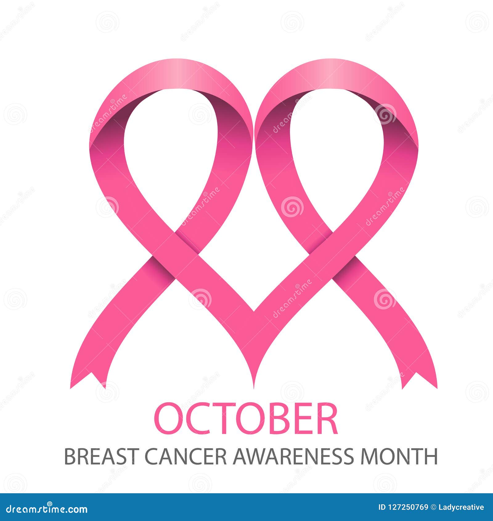Breast Cancer - Pink Ribbon Vector Art