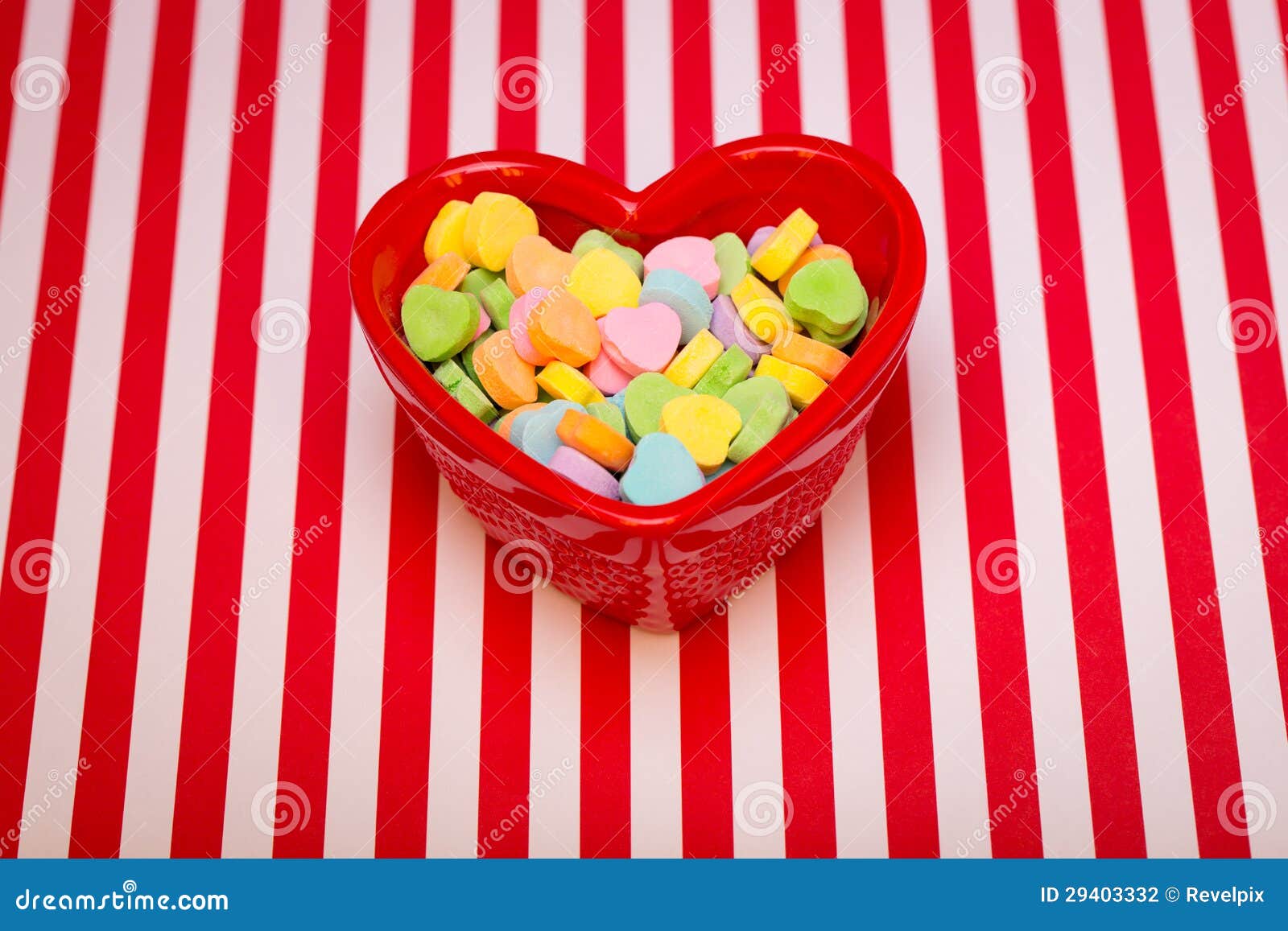 Heart Candy Dish Striped stock photo. Image of orange 29403332