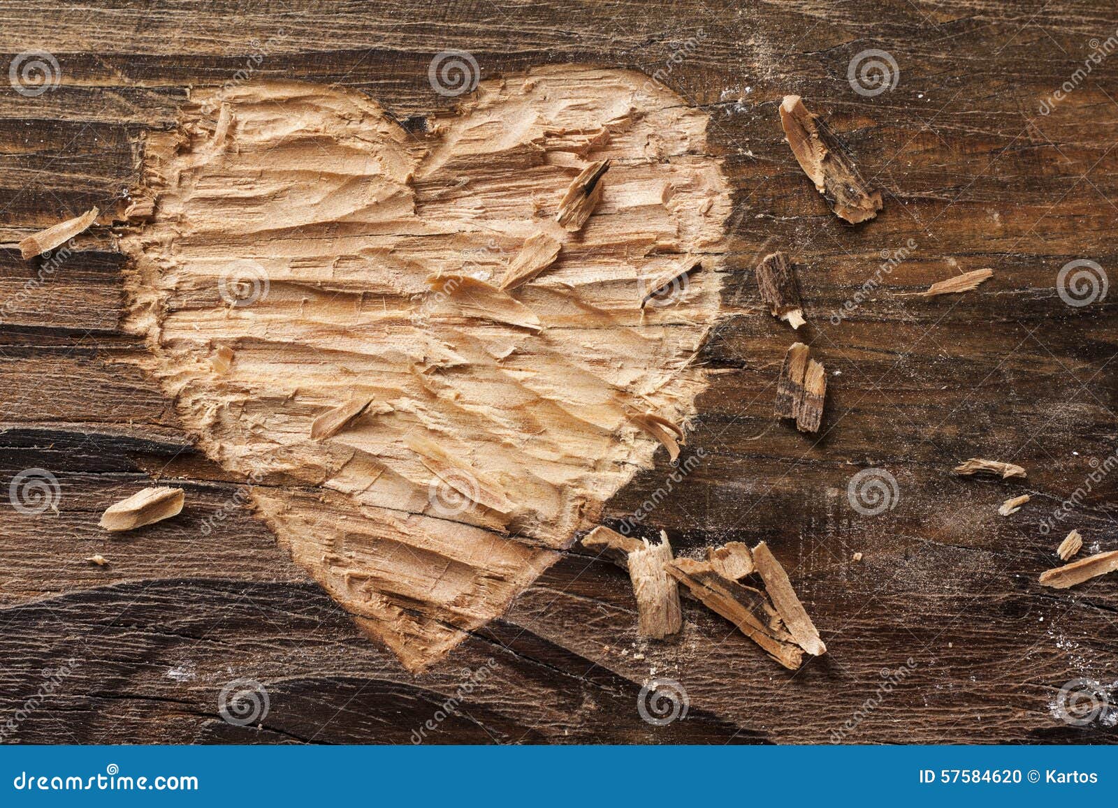 heart carved