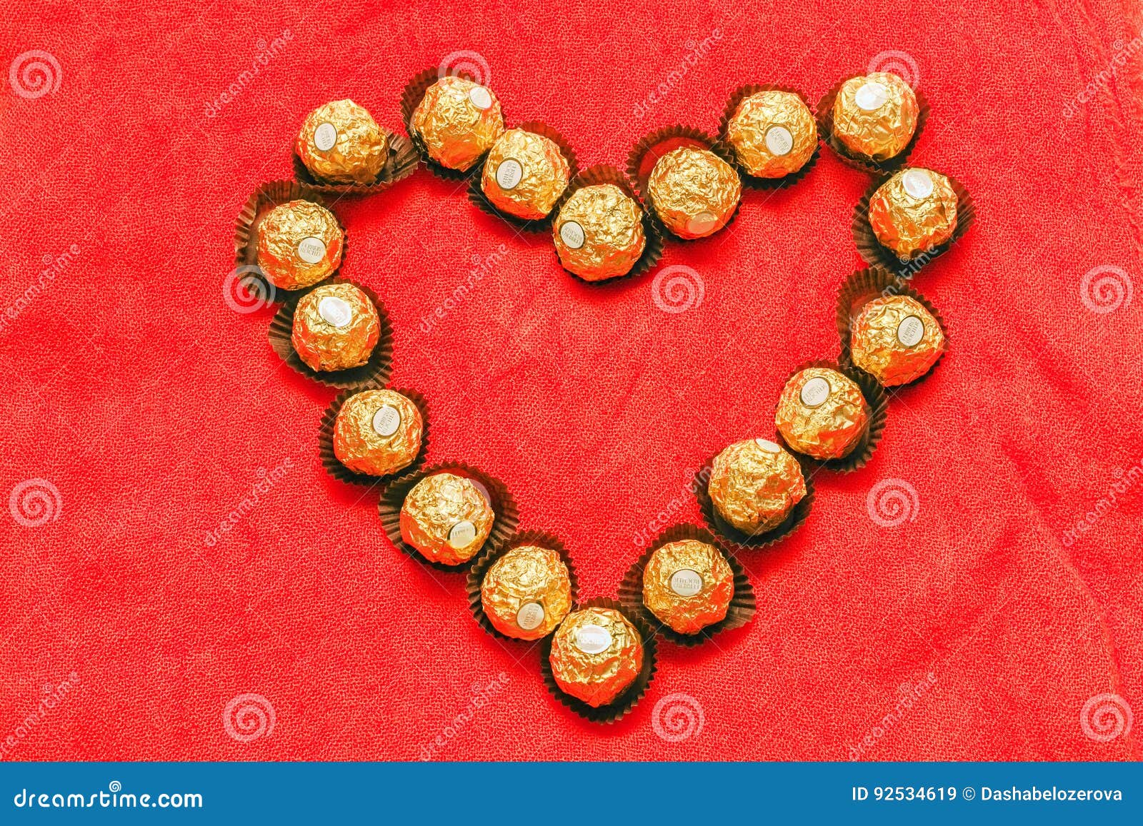Heart Of Chocolates Ferrero Rocher Editorial Stock Image Image of love, ferrero 92534619