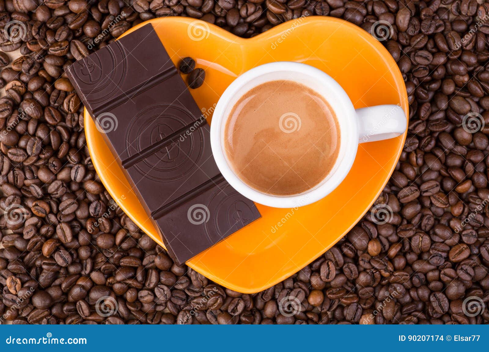 Heart Coffee Frame Made of Coffee Beans Stock Photo Image of macro