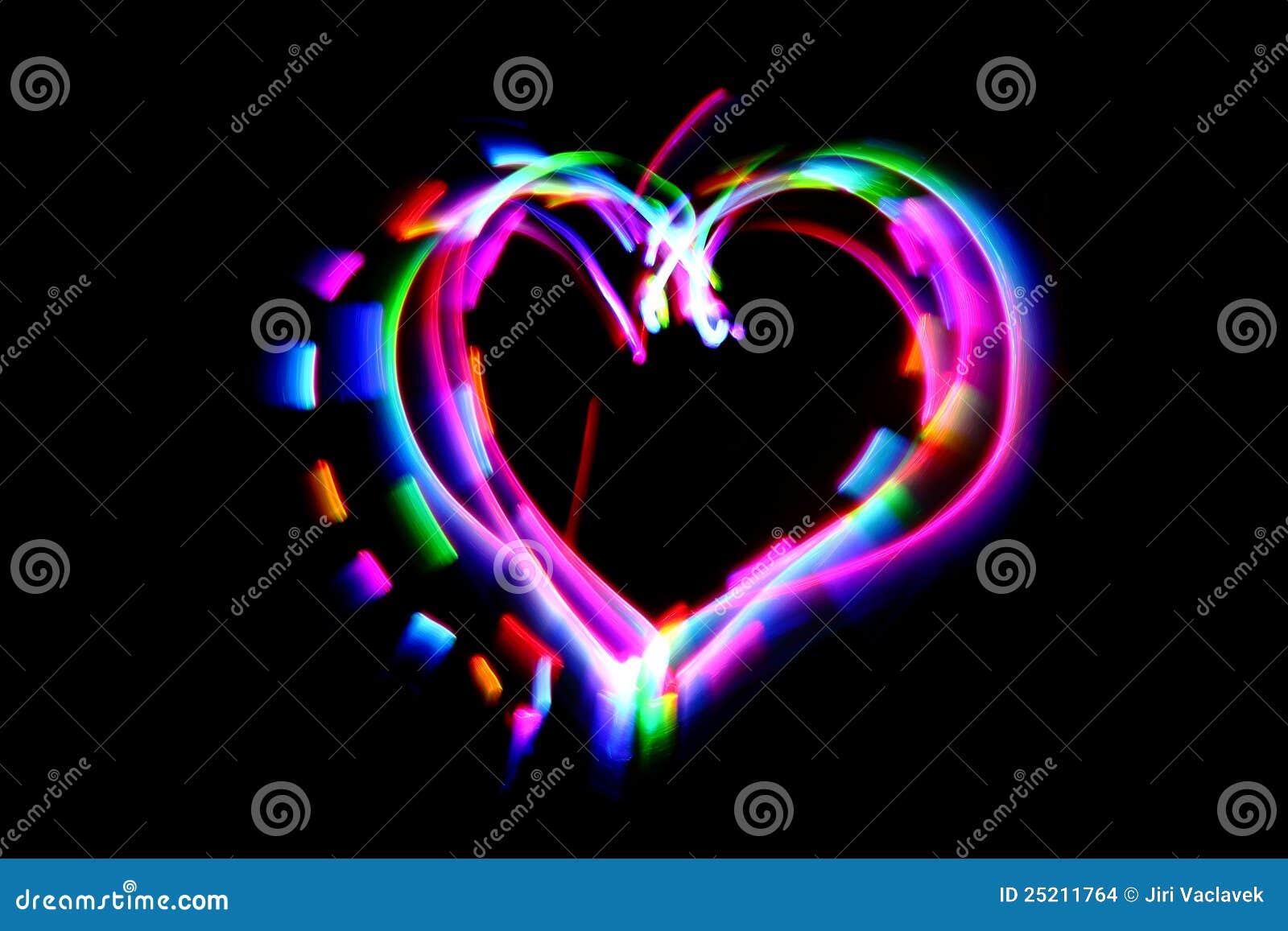 Heart from the Color Lights Stock Photo Image of sweet, flame 25211764
