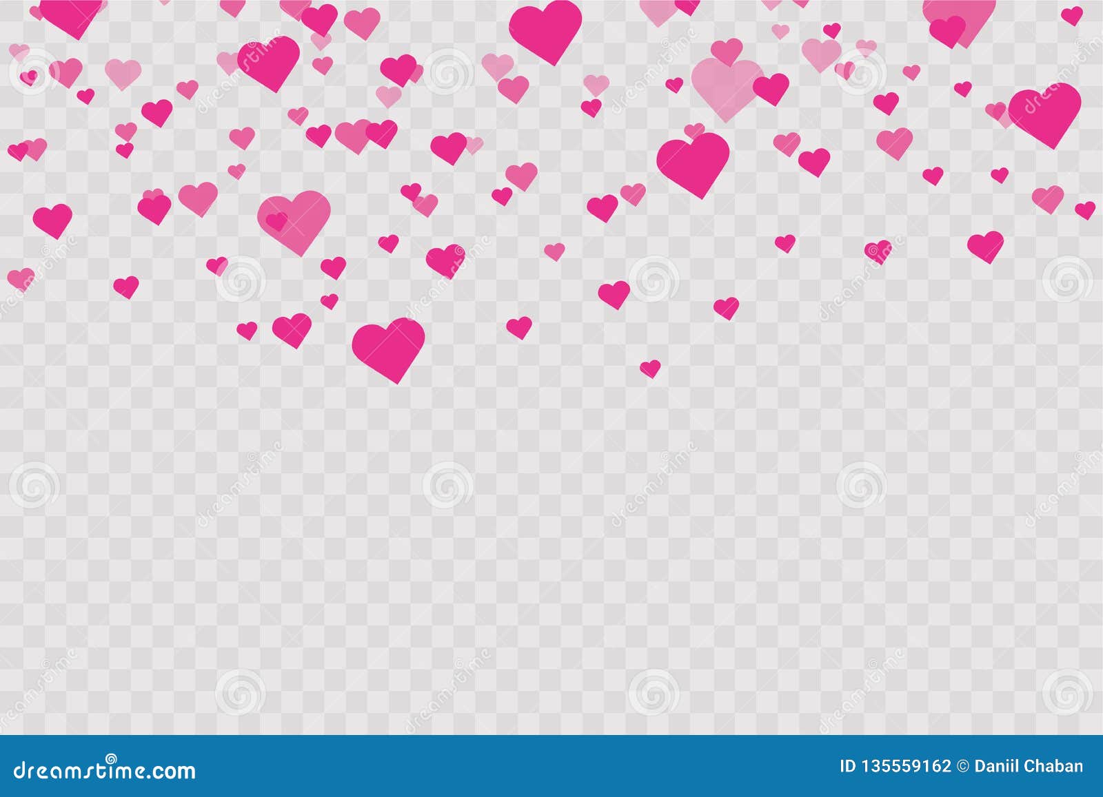 falling hearts background vector falling hearts background vector