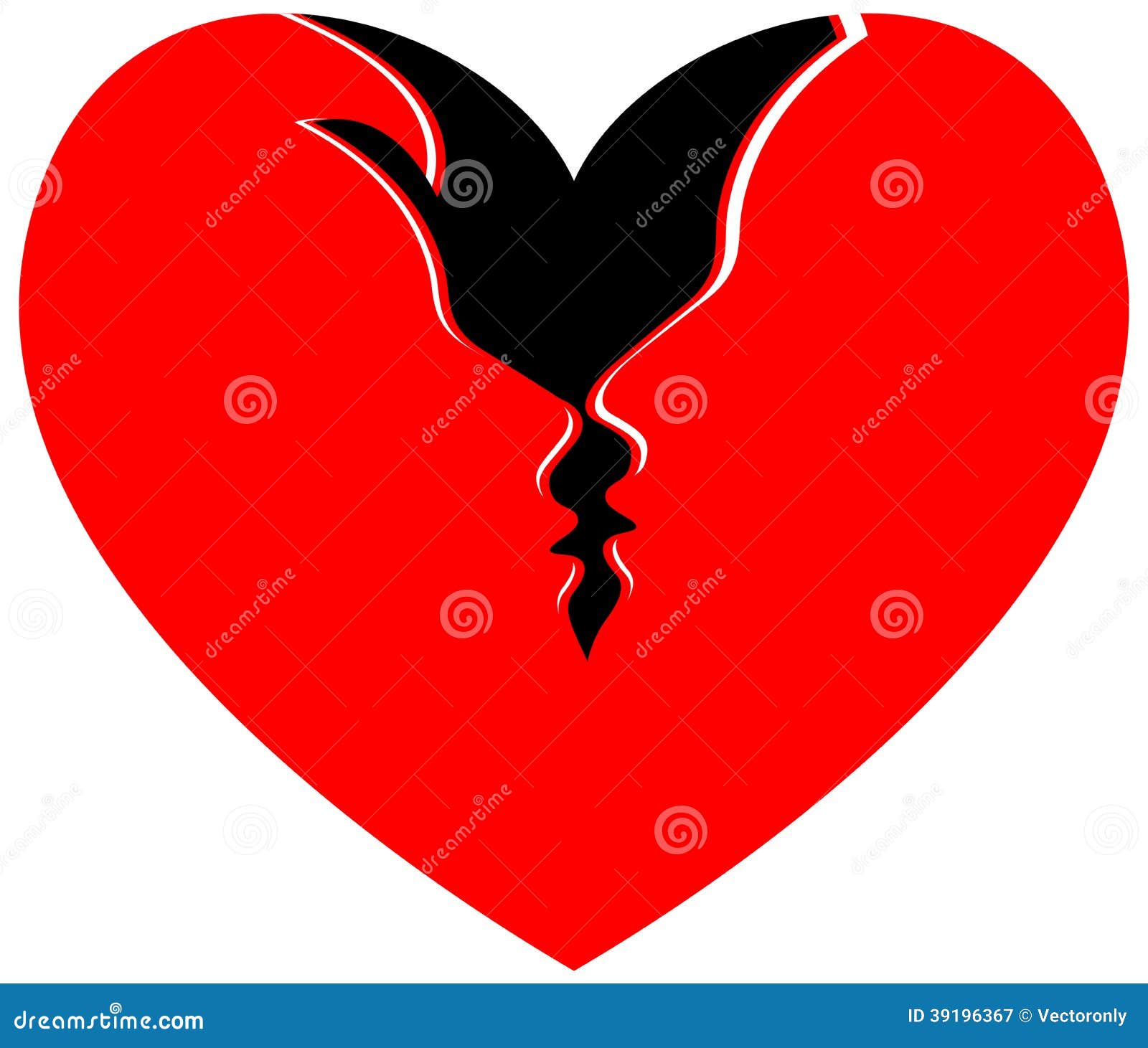 Heart couple stock vector. Illustration of heart, carrier - 39196367