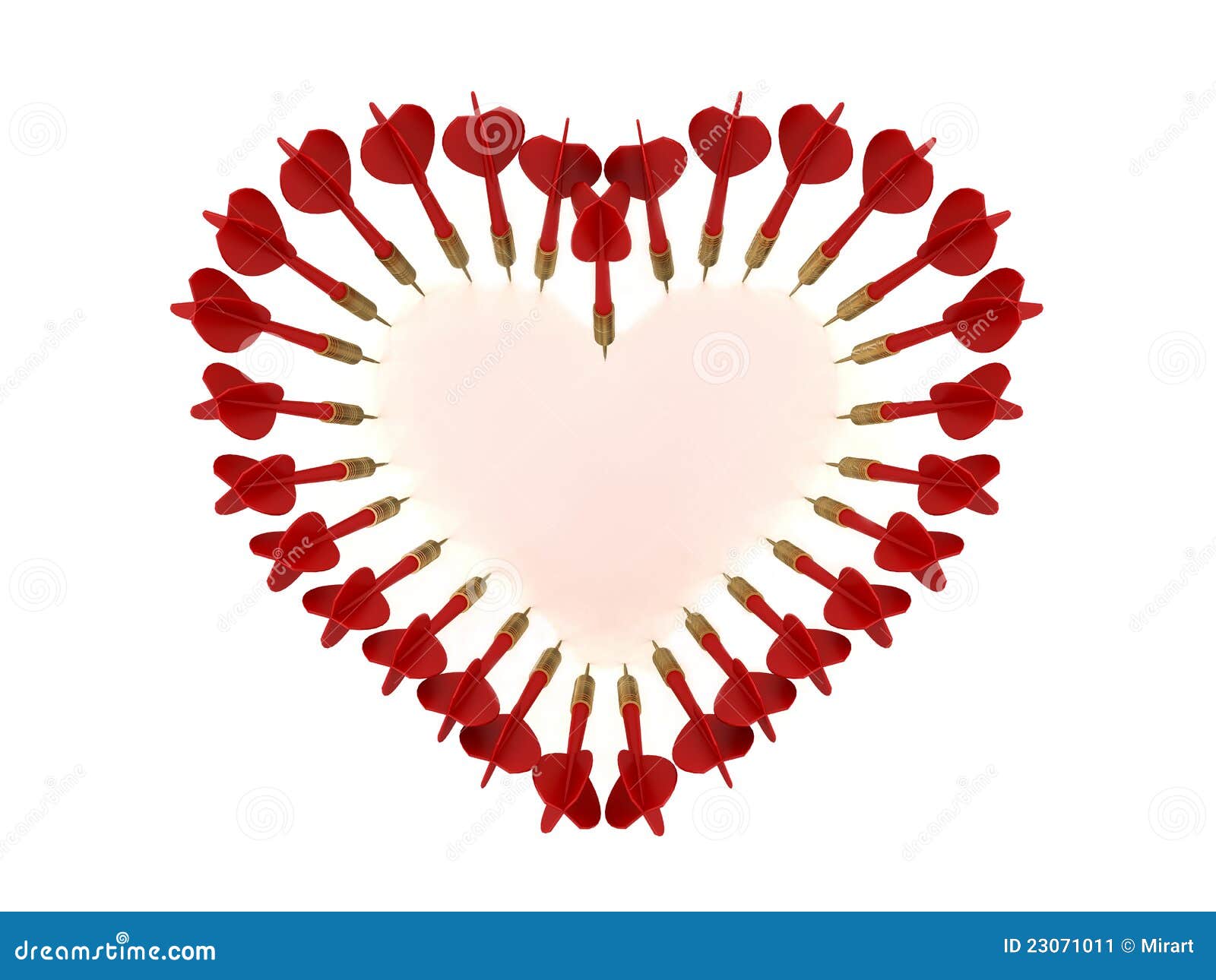 Heart darts stock illustration. Illustration of projectile 23071011
