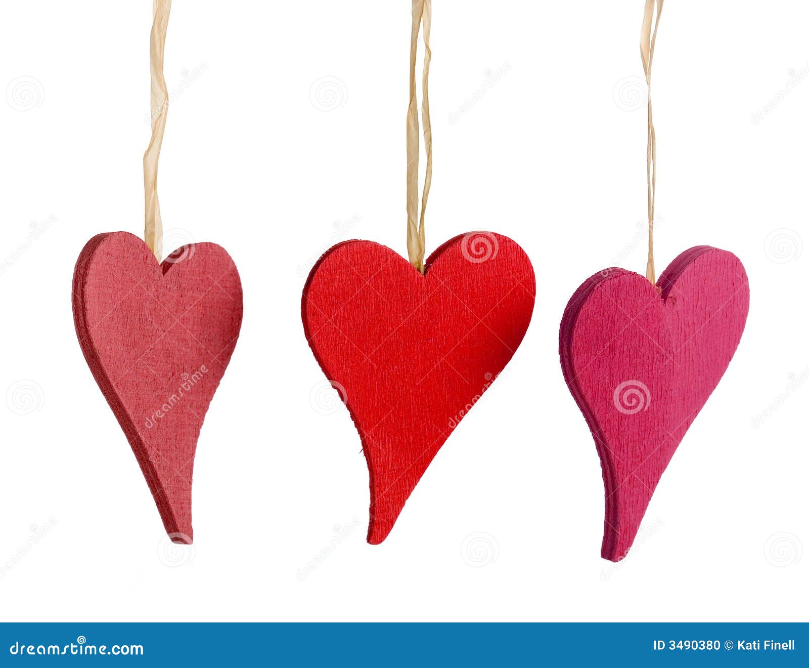 Heart decorations stock photo. Image of xmas, hanging - 3490380