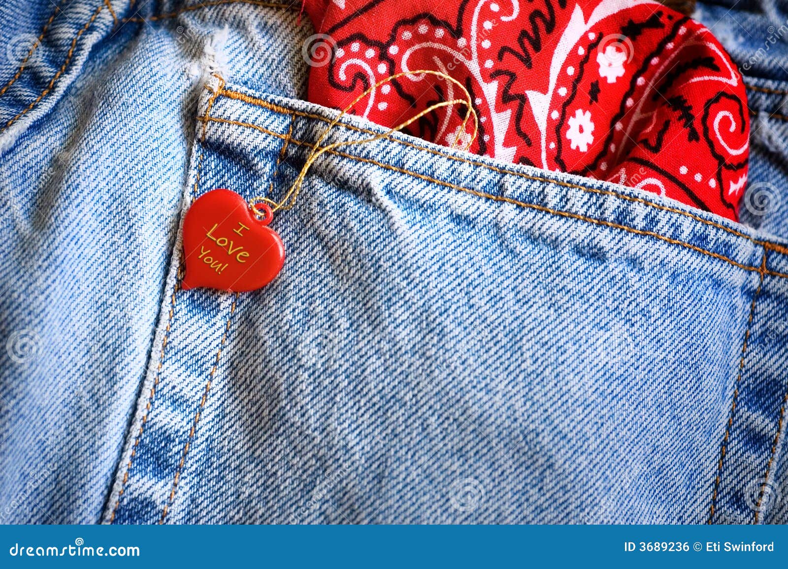 Heart And Denim Jeans Royalty Free Stock Image Image 3689236