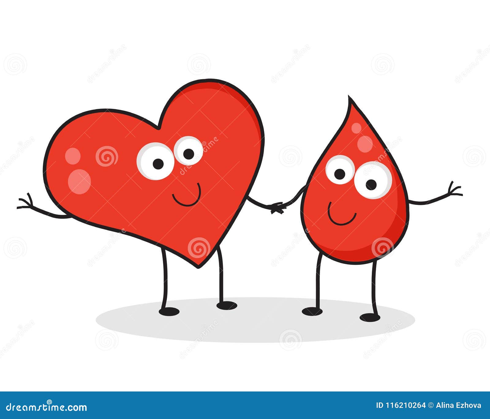 Heart and a drop of blood stock vector. Illustration of charity - 116210264