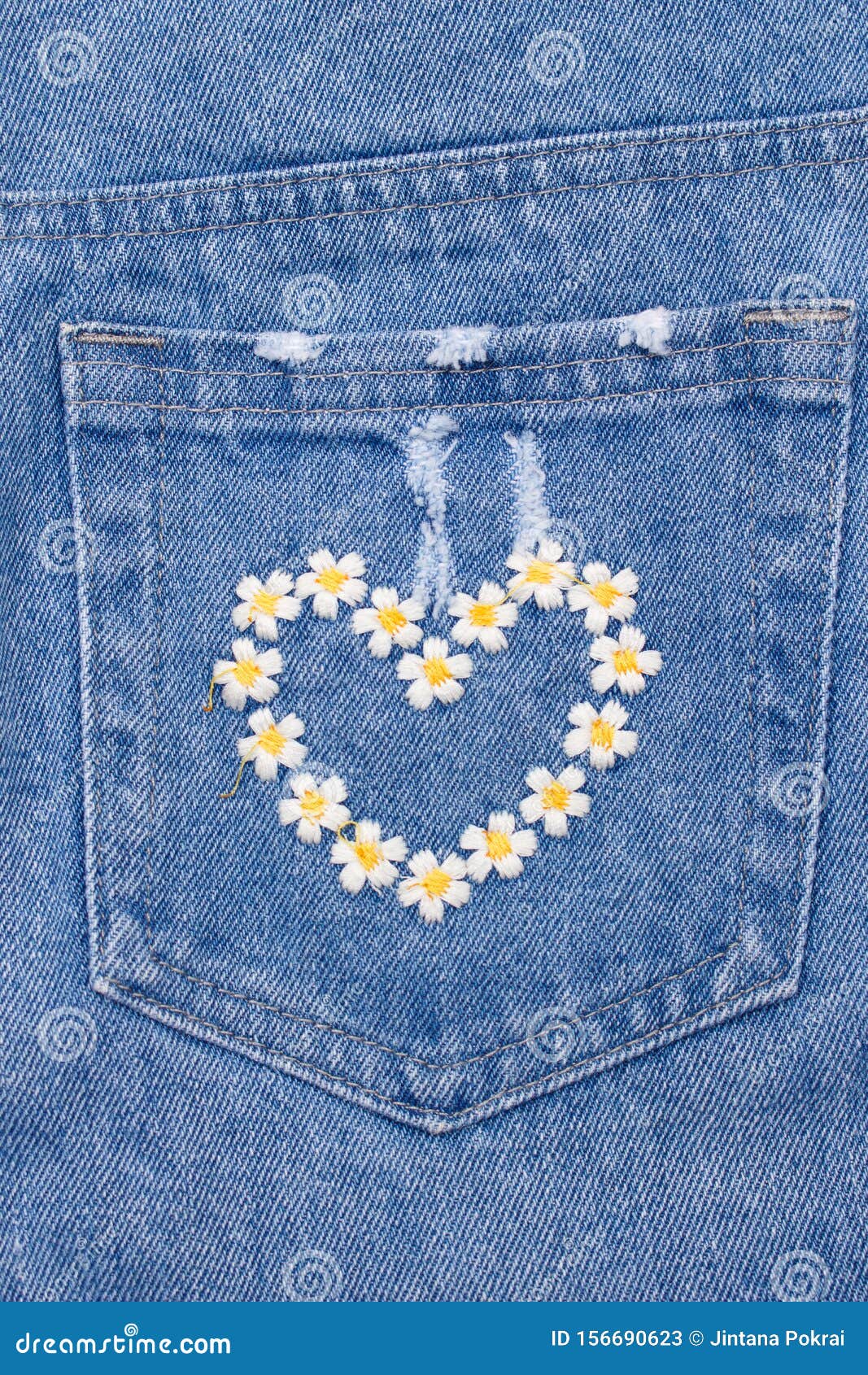 jeans with embroidered back pockets