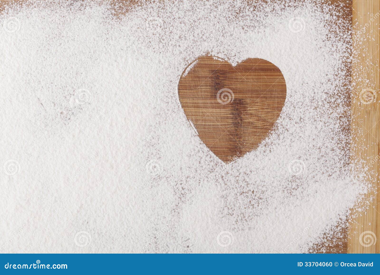 Heart in Flour stock photo. Image of fresh, love, celebration 33704060