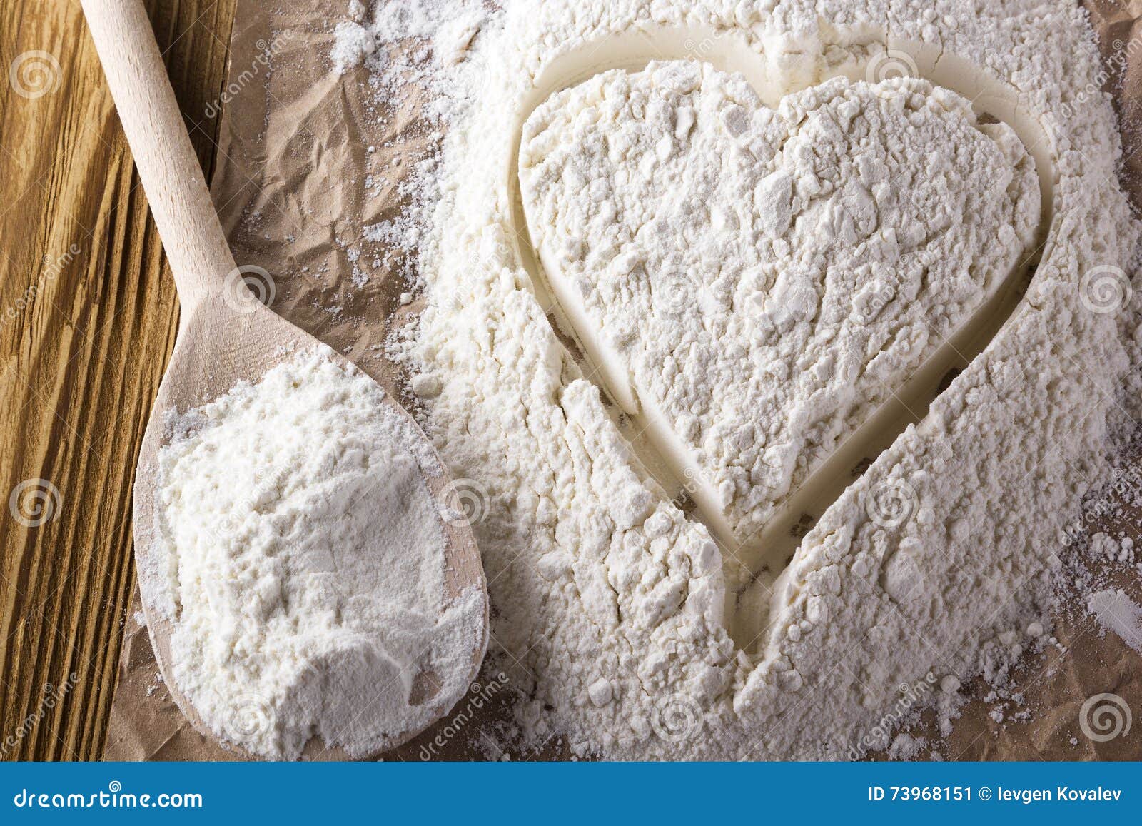 Heart of flour stock image. Image of grain, date, cooking 73968151