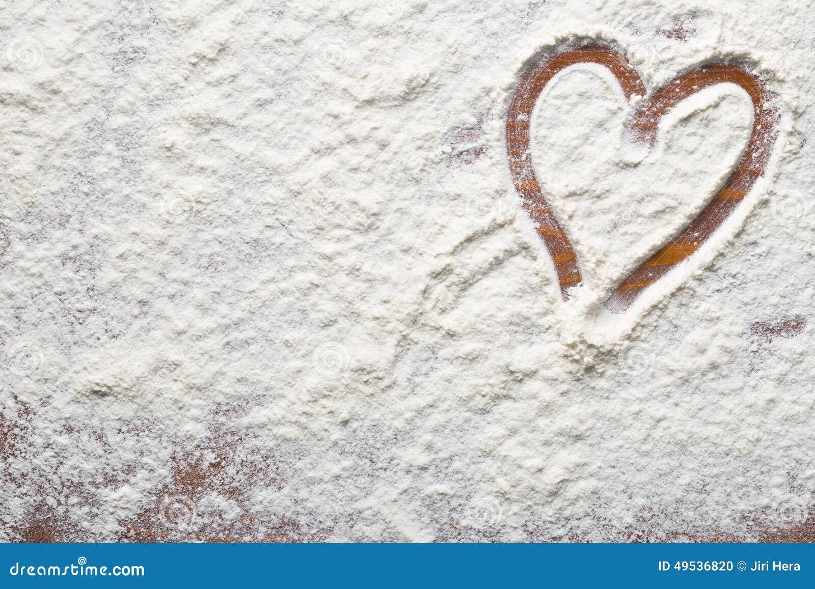 Heart of flour stock photo. Image of powder, love, concept 49536820