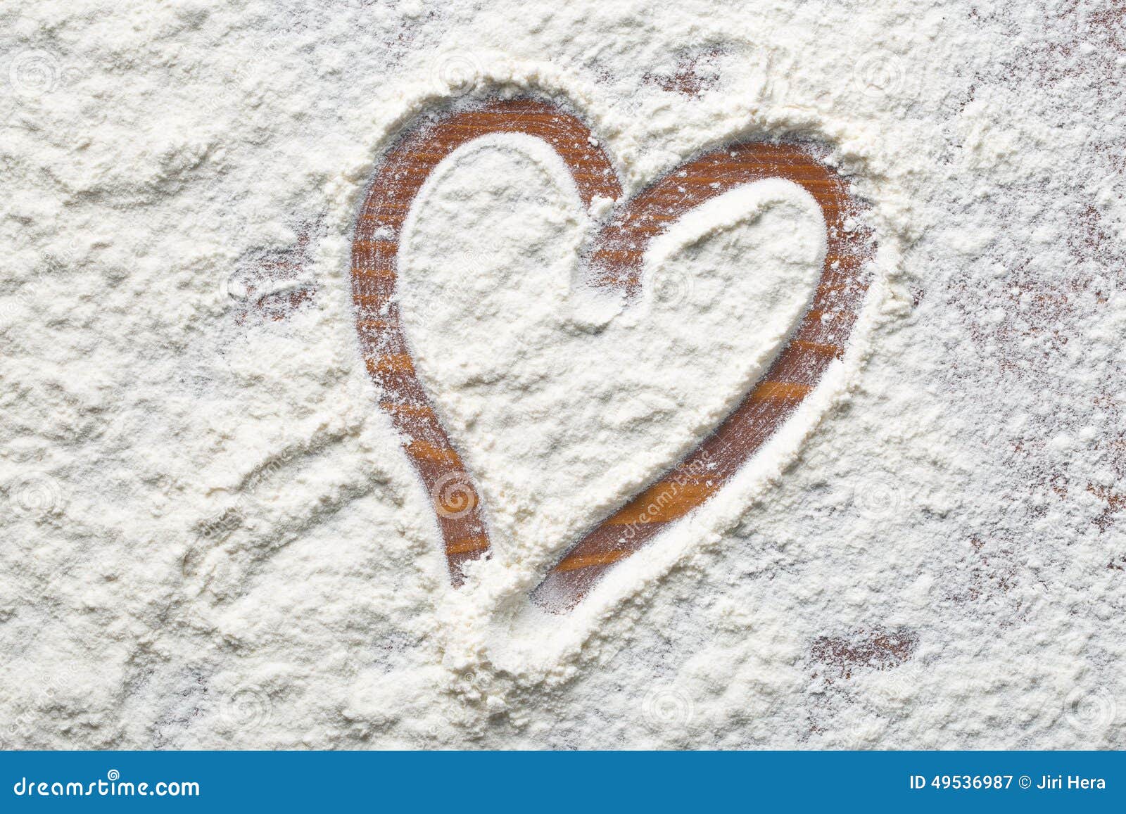 Heart of flour stock image. Image of pasta, love, recipe - 49536987