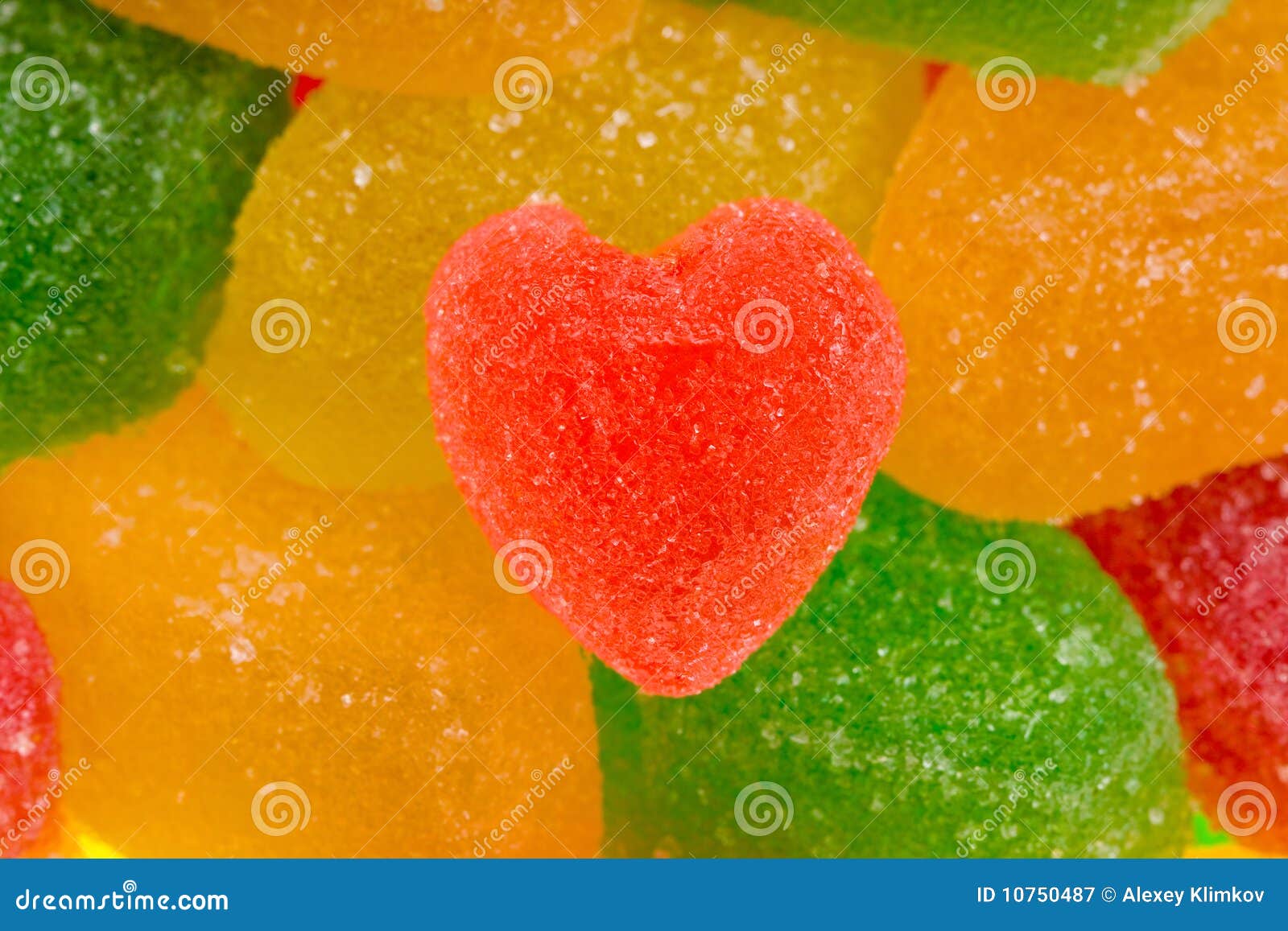 Heart from fruit jelly stock image. Image of sweet, descriptive 10750487