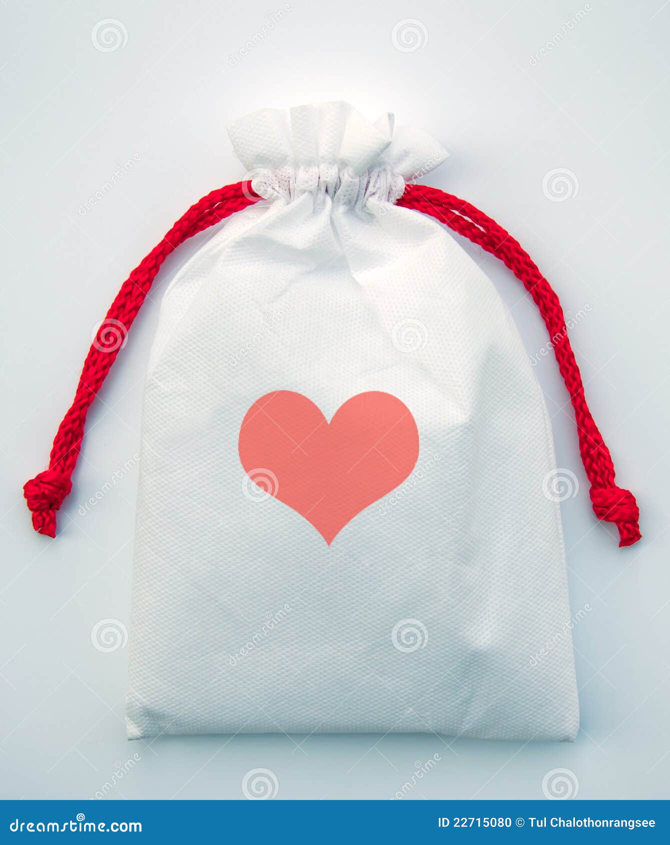 Heart gift bag on white stock photo. Image of gift, icon 22715080