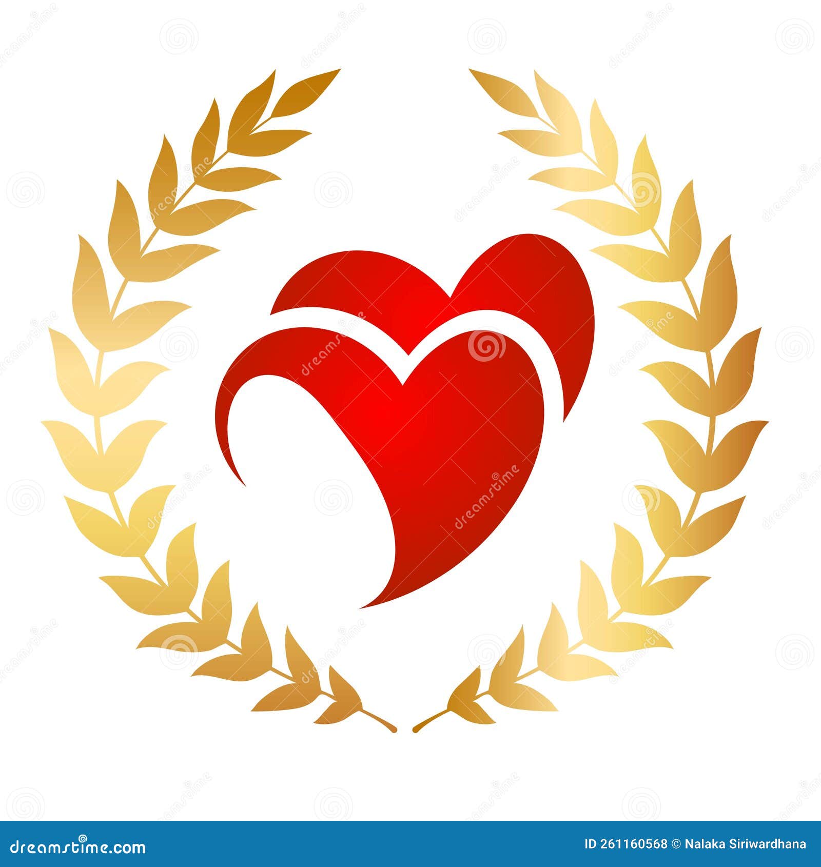 Heart and Hand Sign. Logo Icon. Stock Illustration Illustration of