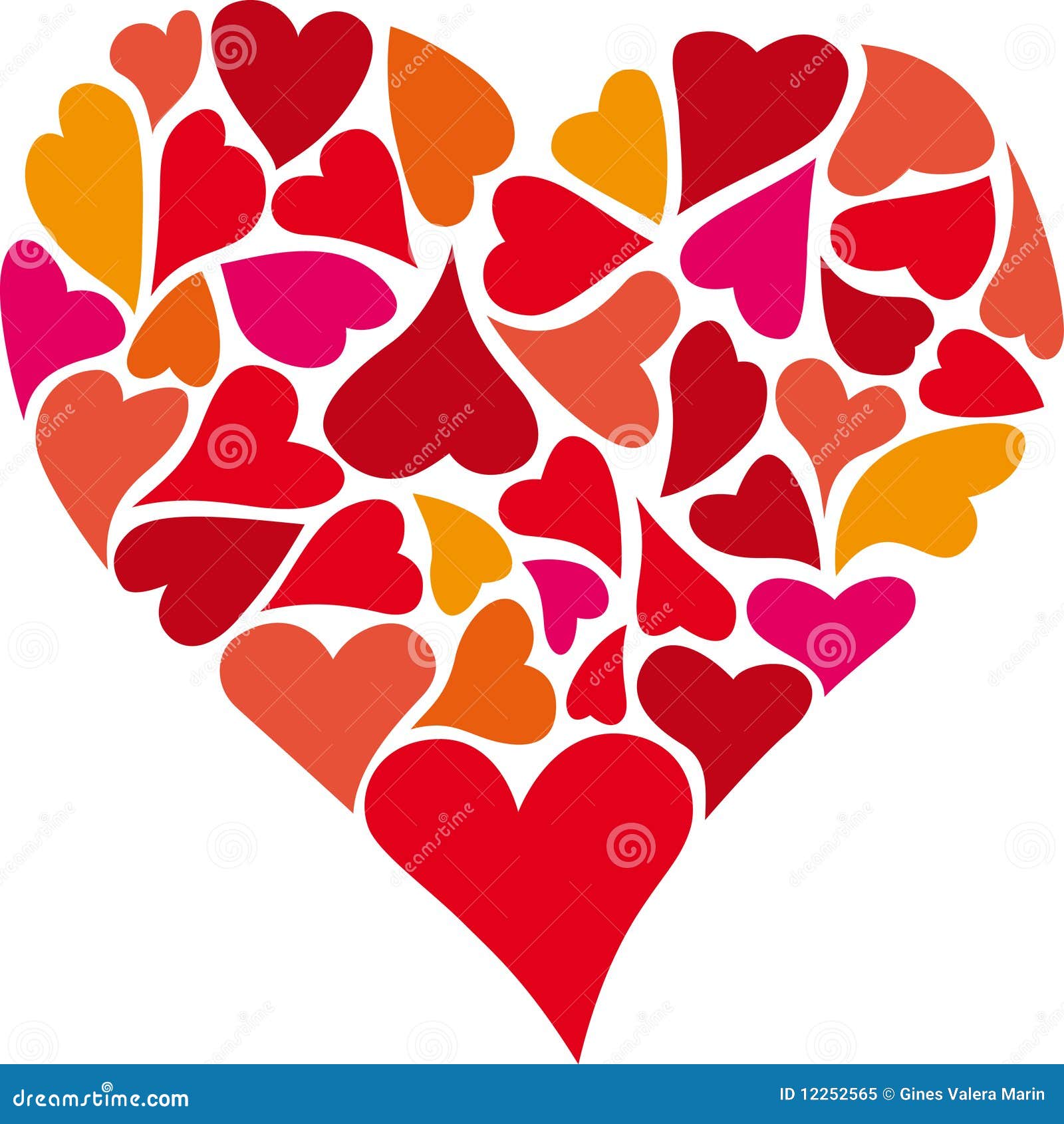 Heart of hearts stock vector. Illustration of symbol - 12252565