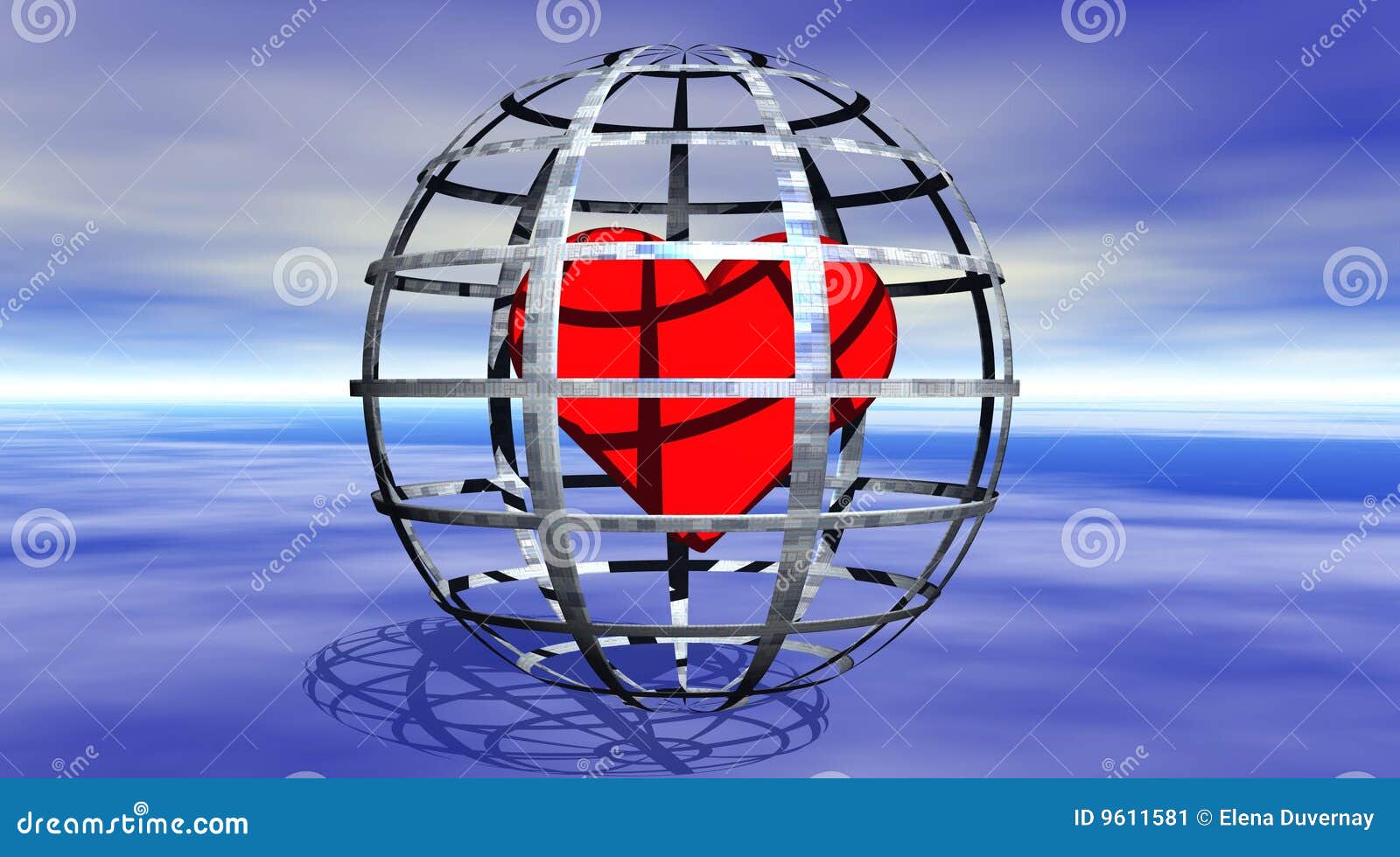 Heart in a jail stock illustration. Illustration of prison 9611581