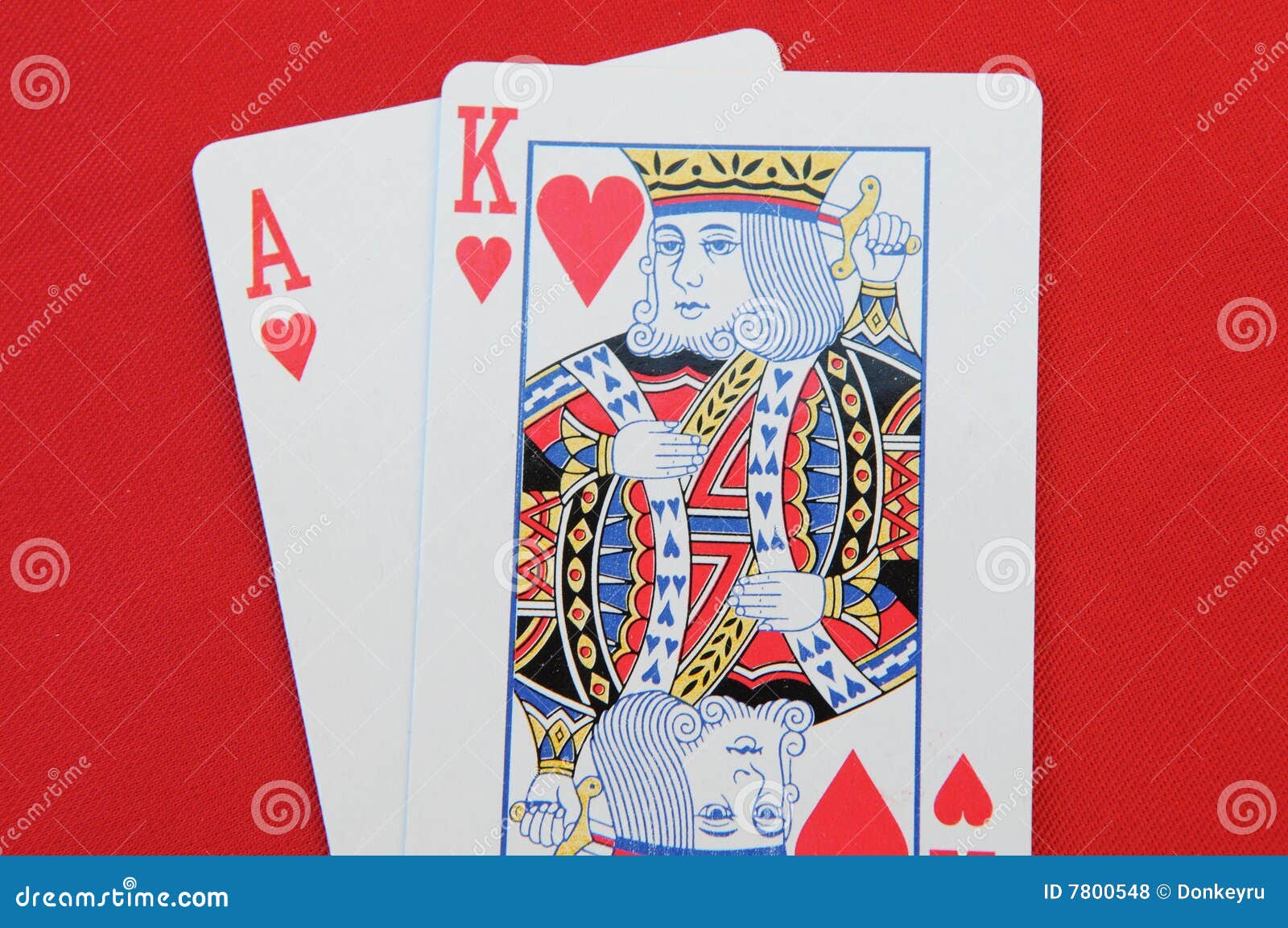 The heart K and a card stock photo. Image of numbers, gamble 7800548