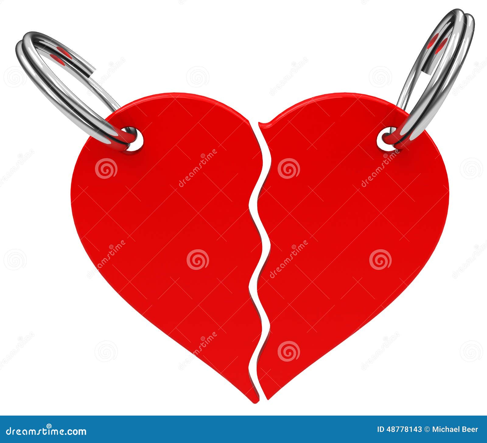 The heart keychain stock illustration. Illustration of relationship ...