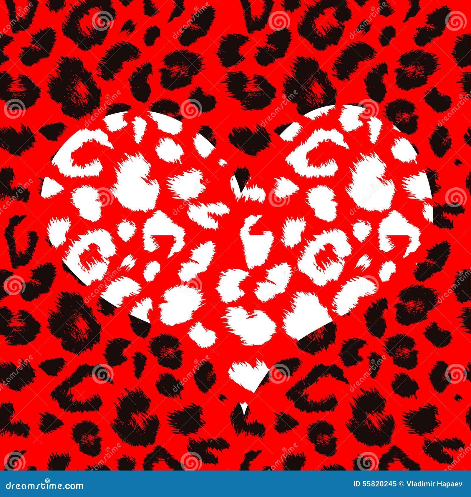 leopard coeur heart
