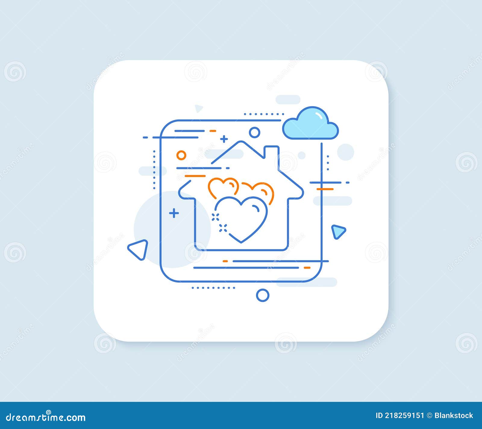 heart line icon. love emotion sign. 