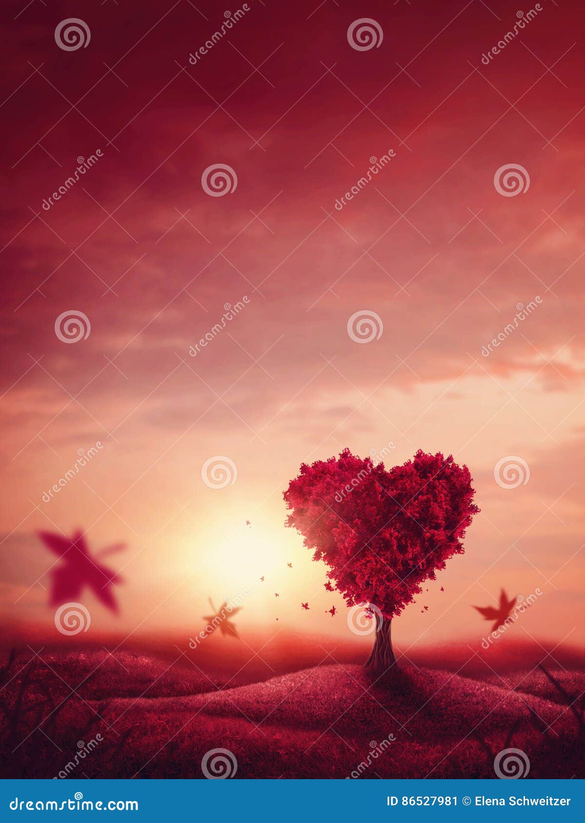 heart love tree