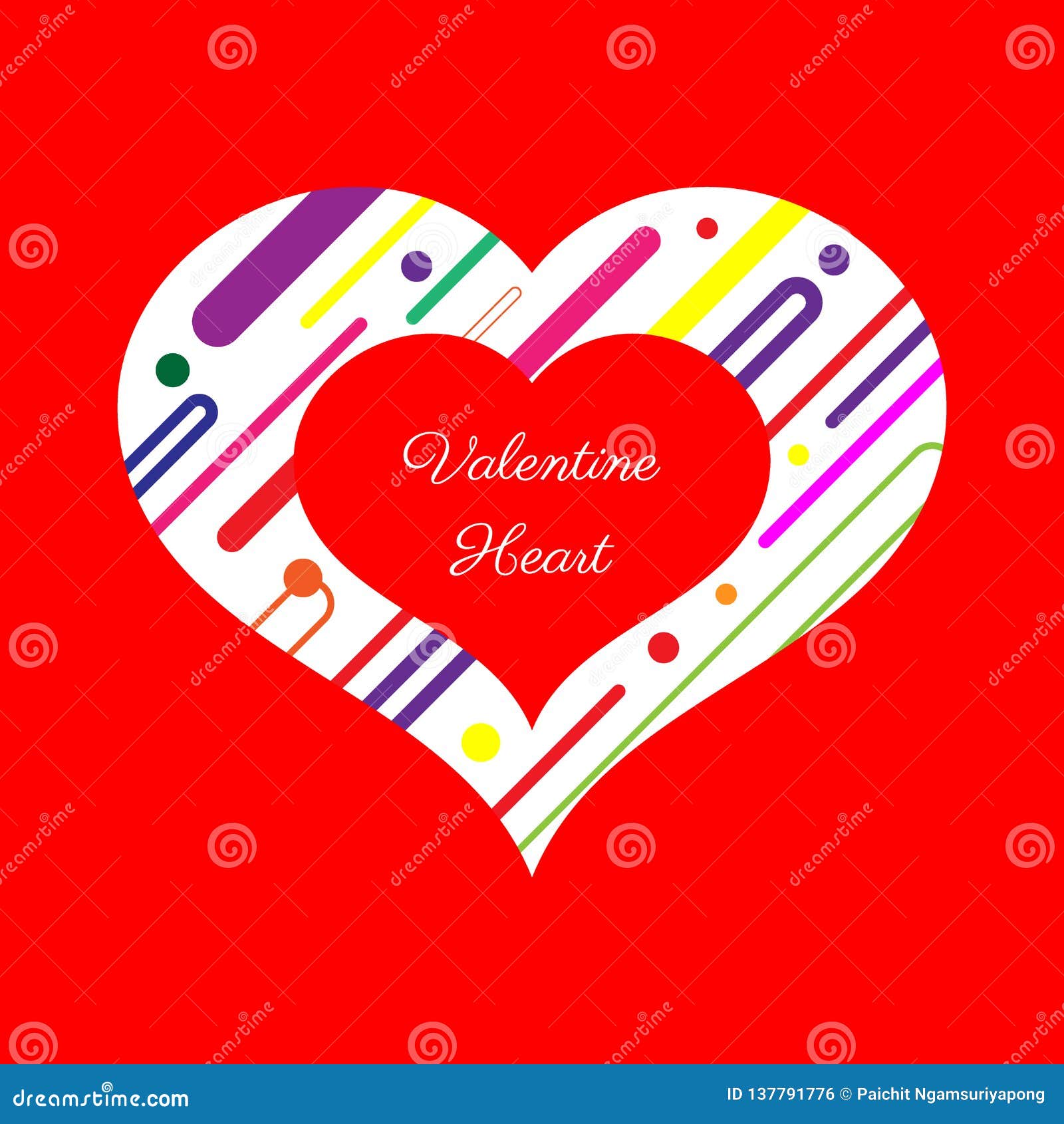 Heart Love Valentine`s Day, Red Background, Abstract ...