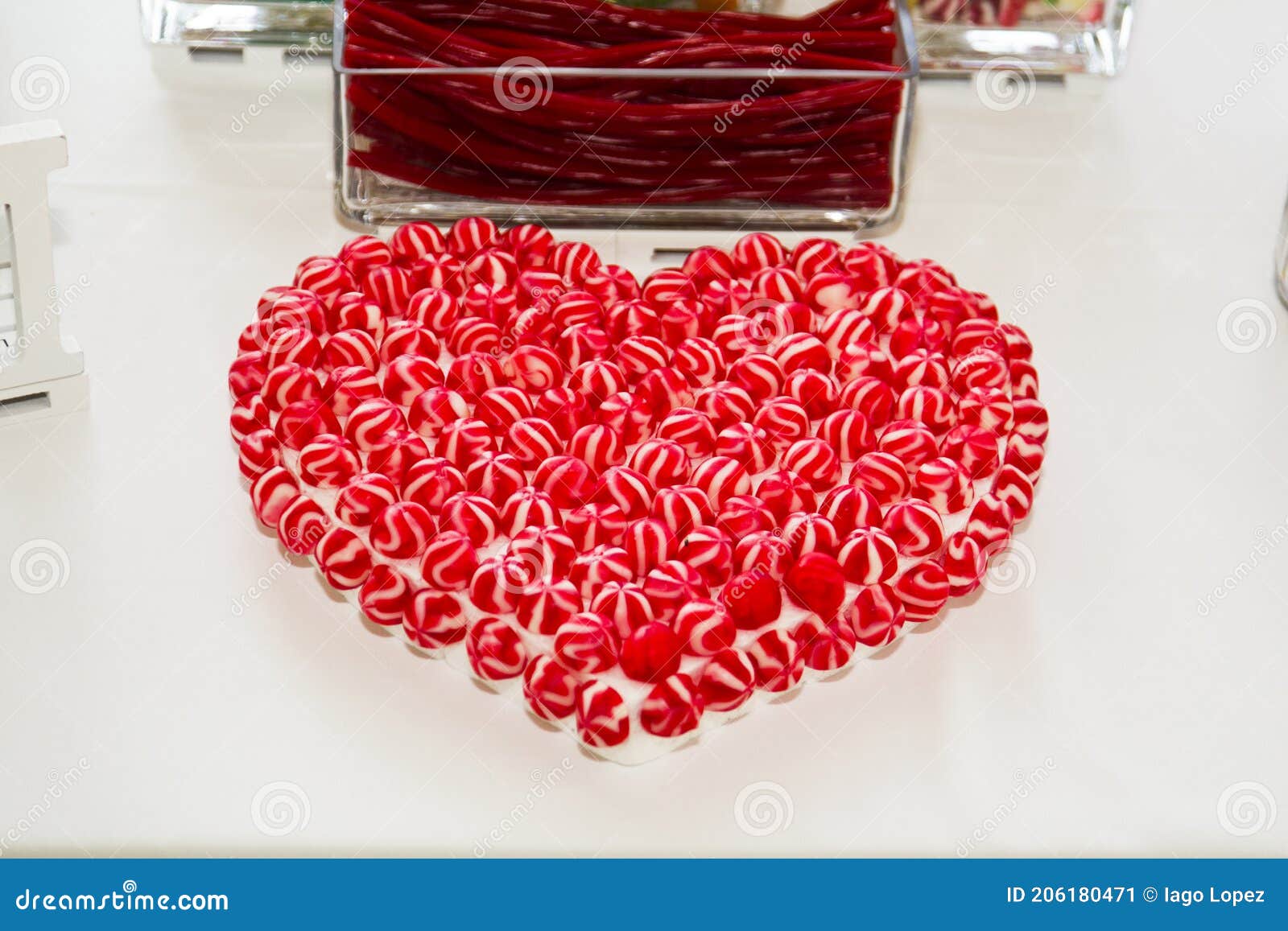 Heart Made with Pieces of Licorice Stock Image Image of bedroom, gift