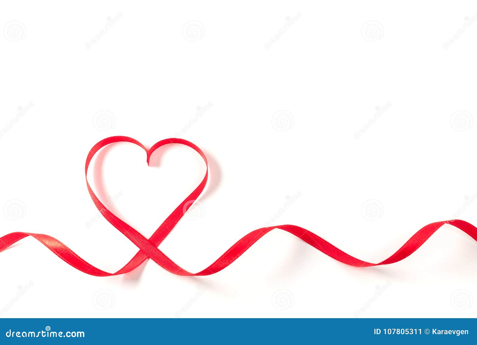 Valentine's Day Ribbon Heart