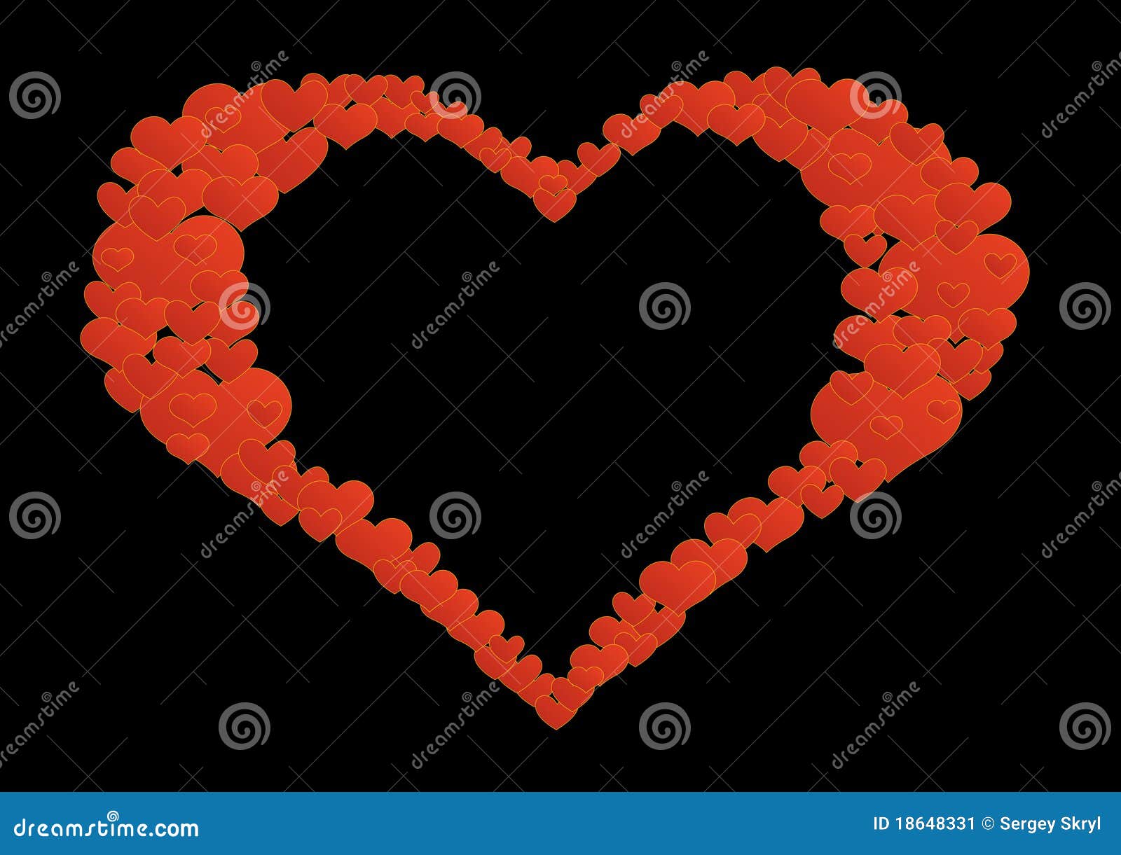 Heart in mourning stock vector. Illustration of loss - 18648331