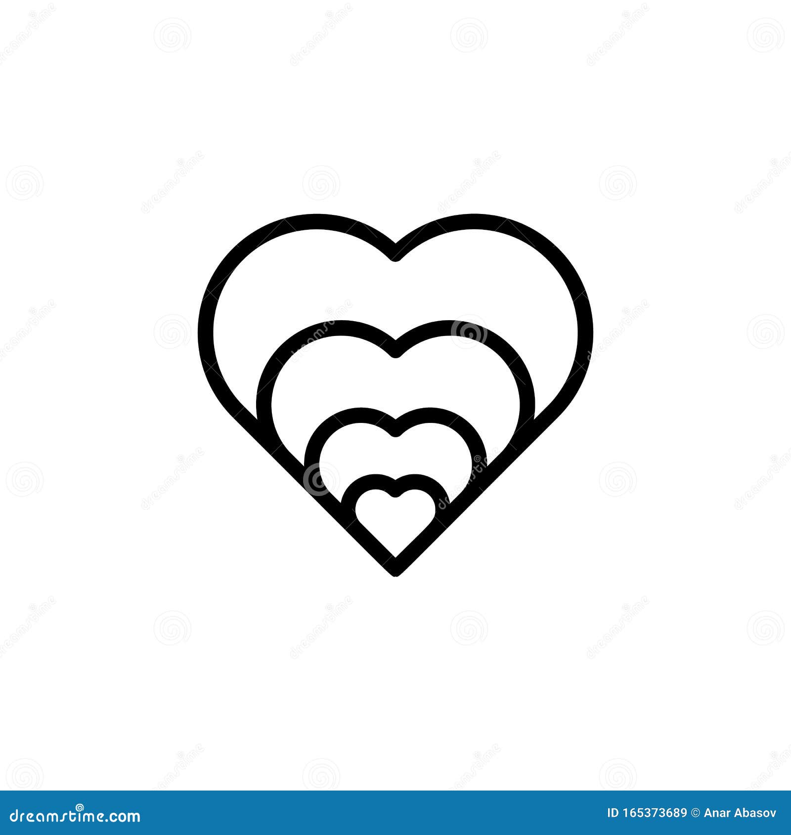 Download Heart Outline Icon. Element Of Valentine S Day Icon For ...
