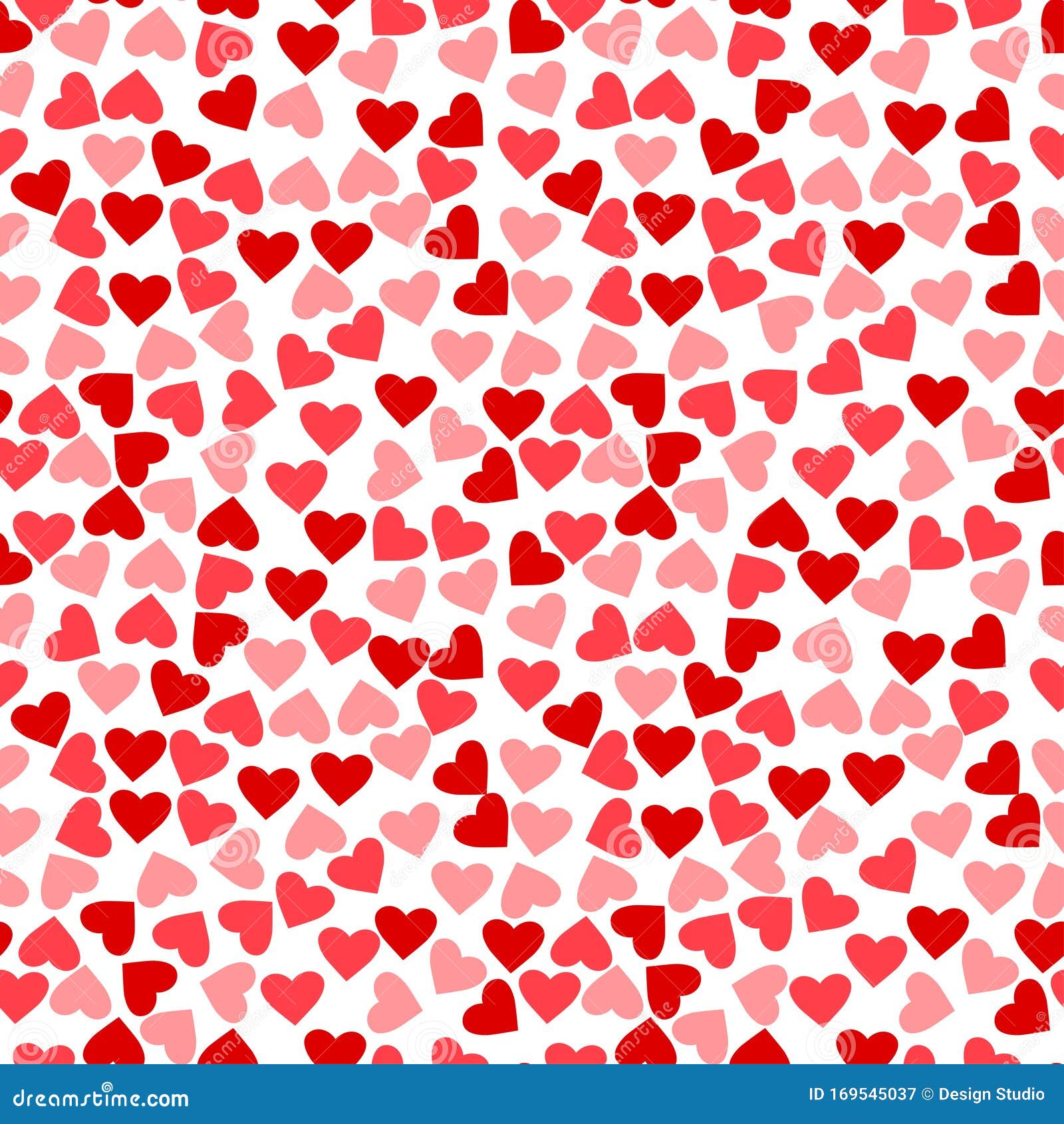 Heart Pattern Love Seamless Background Great for Valentines Day 