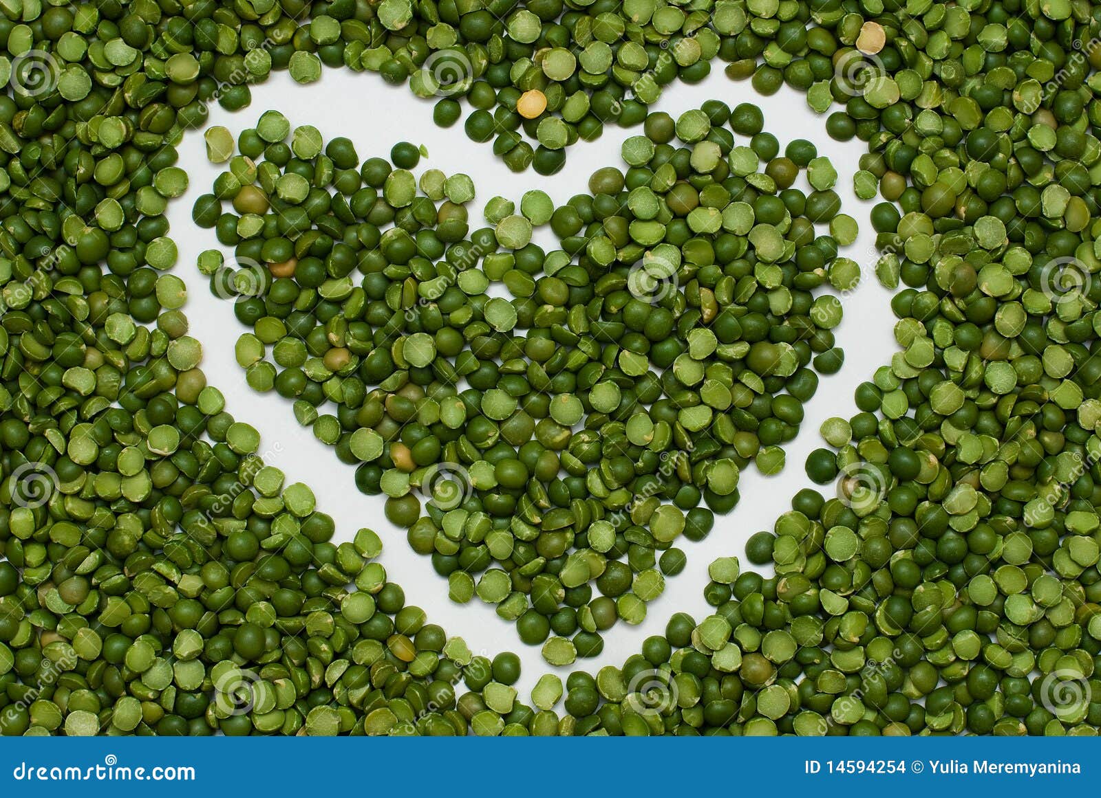 Heart on pea background stock photo. Image of vitamin 14594254
