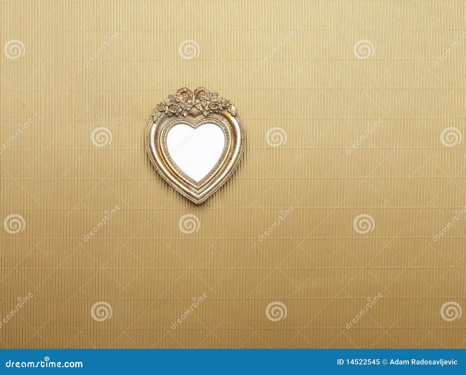 Heart Picture Frame Hanging on Wall Stock Image Image of pattern