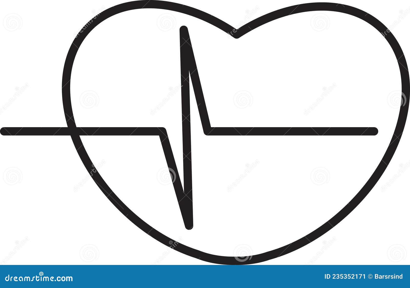 Heart Pulse Human Medicine Cardiogram Exam Vector Stock Vector ...