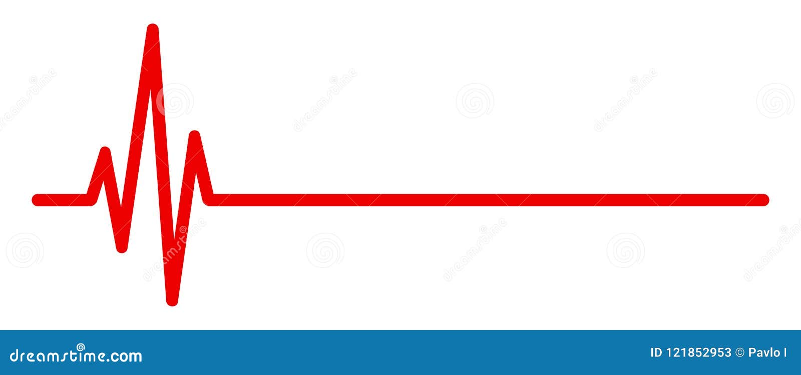 Heart Pulse, One Line, Cardiogram Sign, Heartbeat - Vector Stock ...