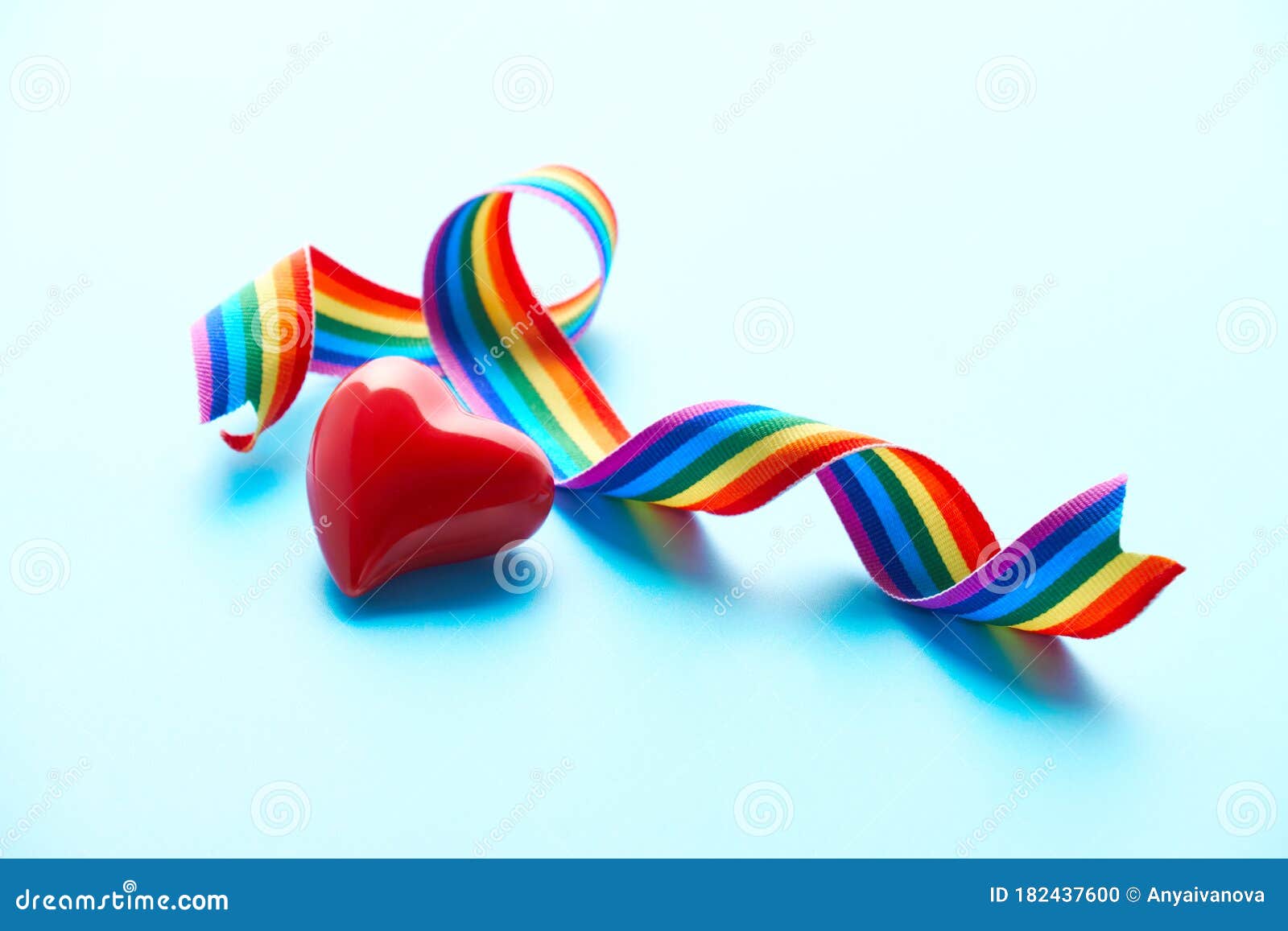 Hands Making Heart Shaped Sign With Red Heart Stock Photo 