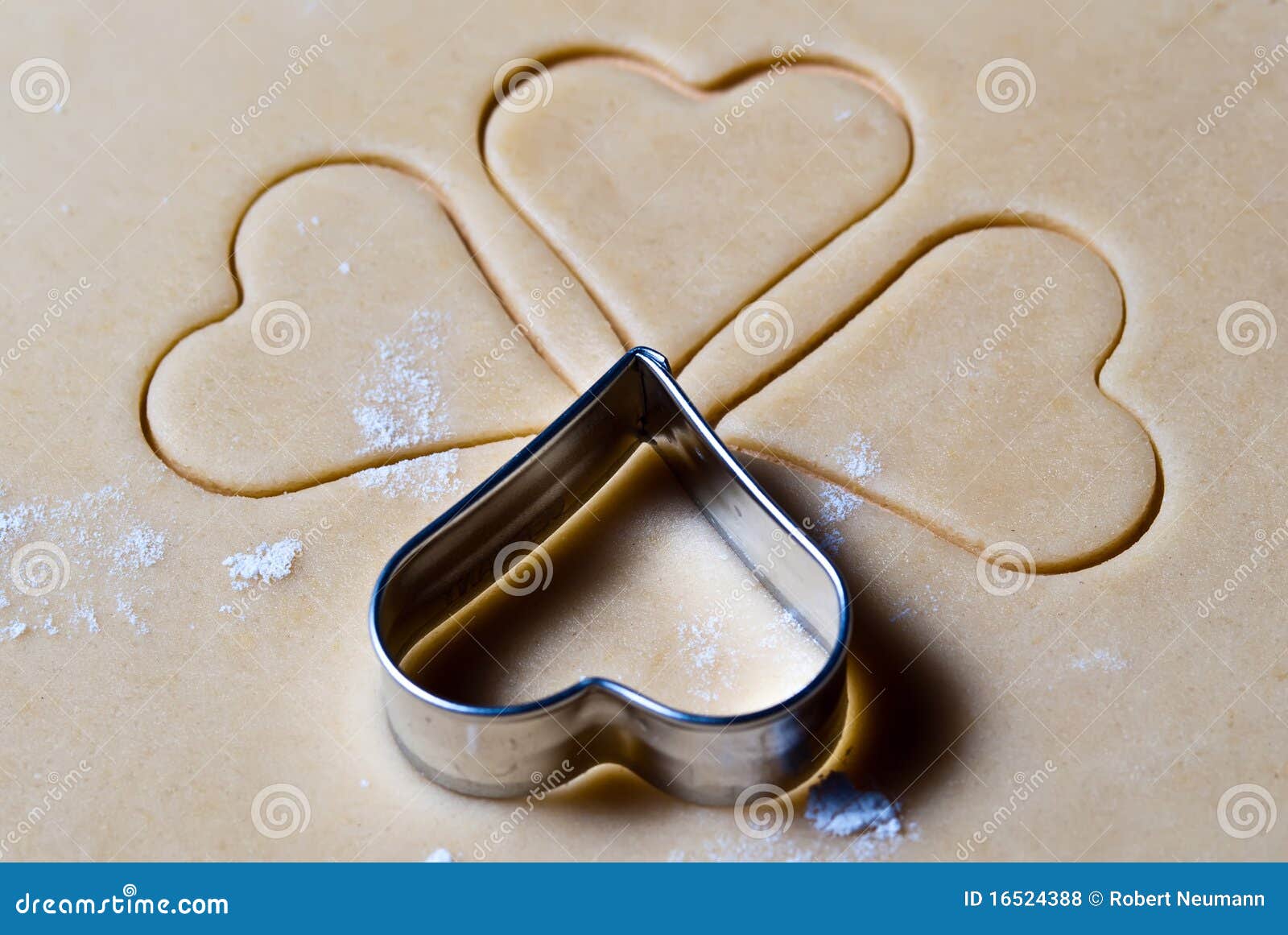 Heart Ramekins in the Dough Stock Photo Image of decorate, food 16524388