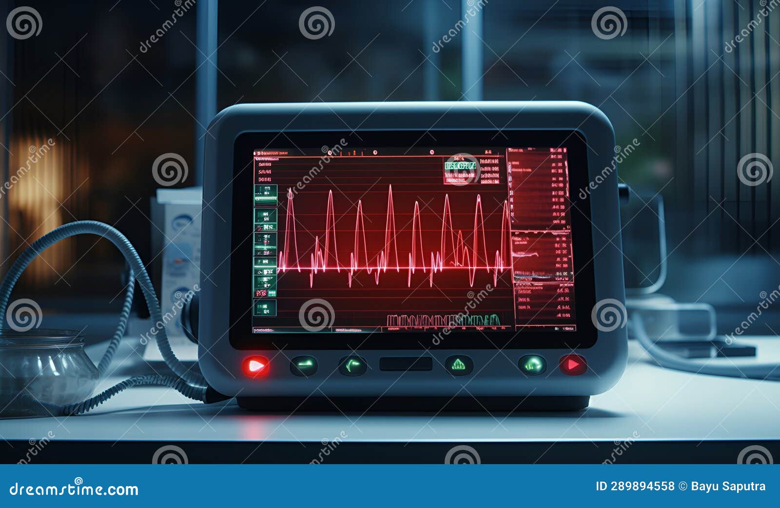 Heart Rate Measuring Doctor Tool, Ai Generative Stock Illustration
