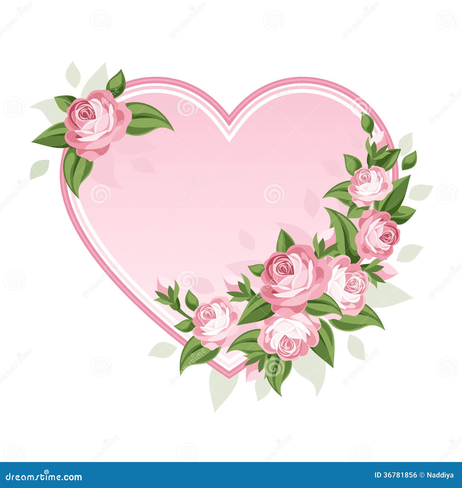 heart pictures with pink roses