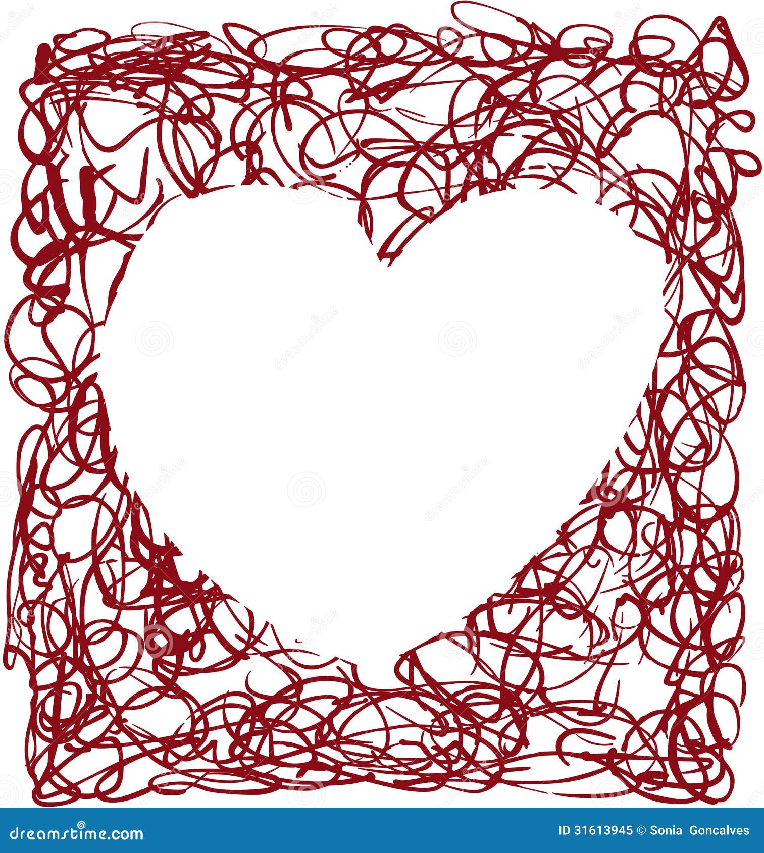 Heart scrapbook frame stock vector. Illustration of celebration 31613945