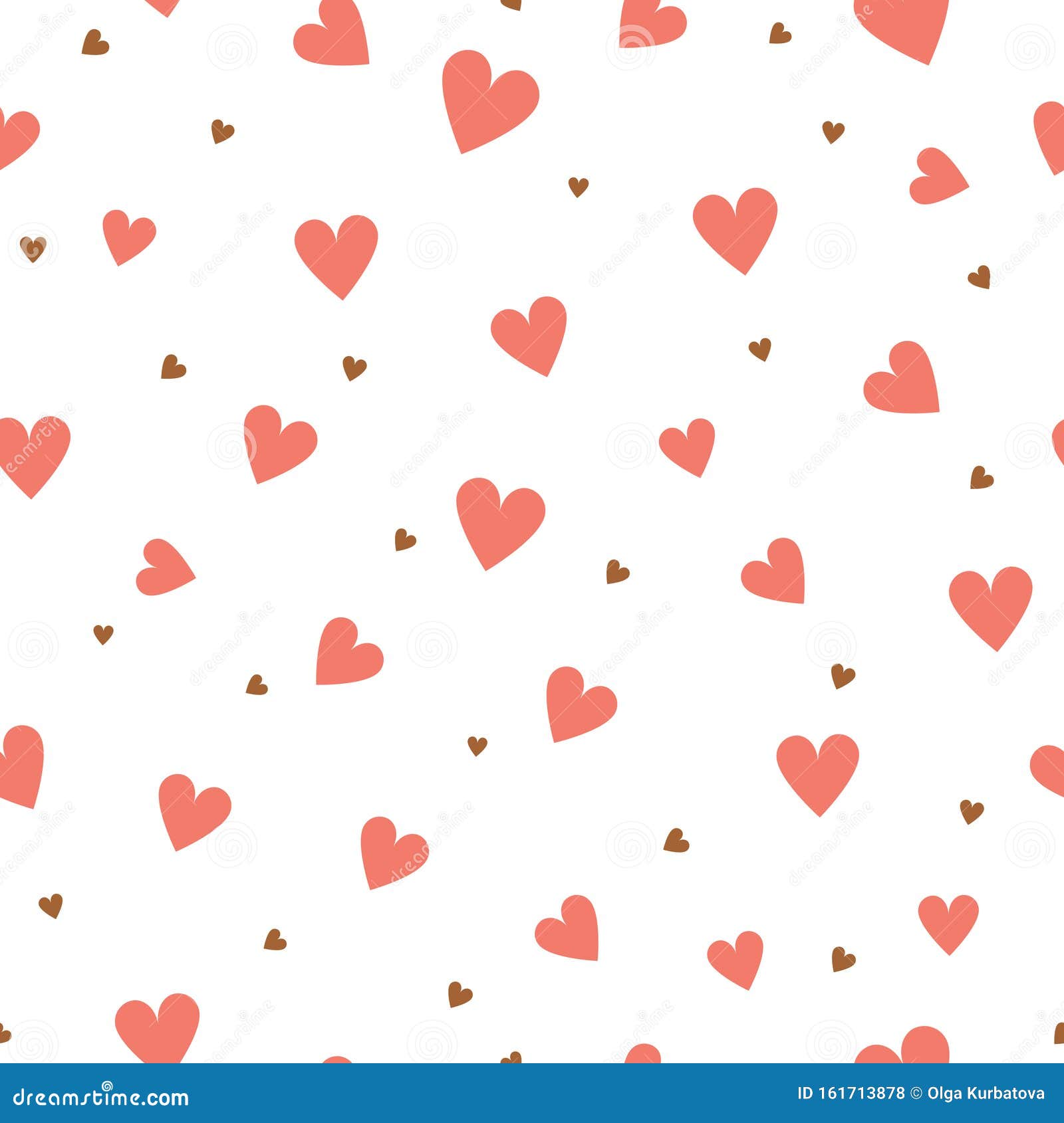 Smiley Hearts Seamless Pattern Valentine's Day Candy Repeat Pattern for Commercial Use
